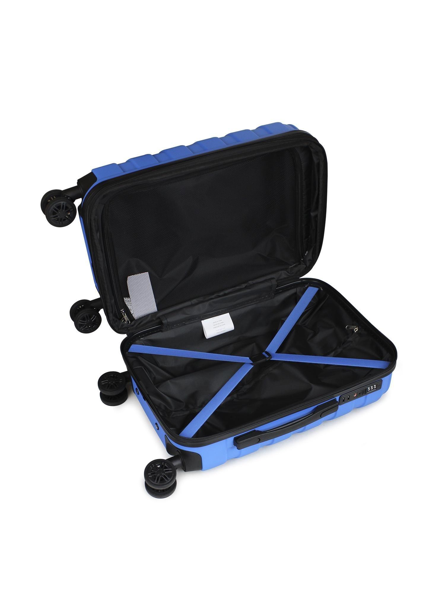 Maleta cabina S Soho Celeste + Cojín Cervical Negra-azul -1