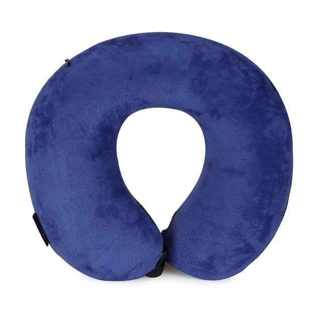 Maleta cabina S Soho Celeste + Cojín Cervical Negra-azul -7