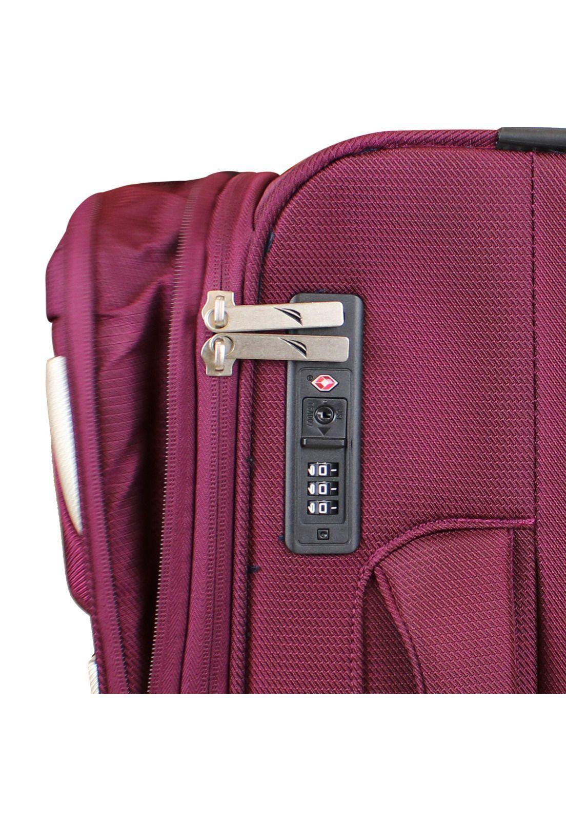 Maleta blanda de tela S de cabina Nautica Marbella 10kg burdeo-2