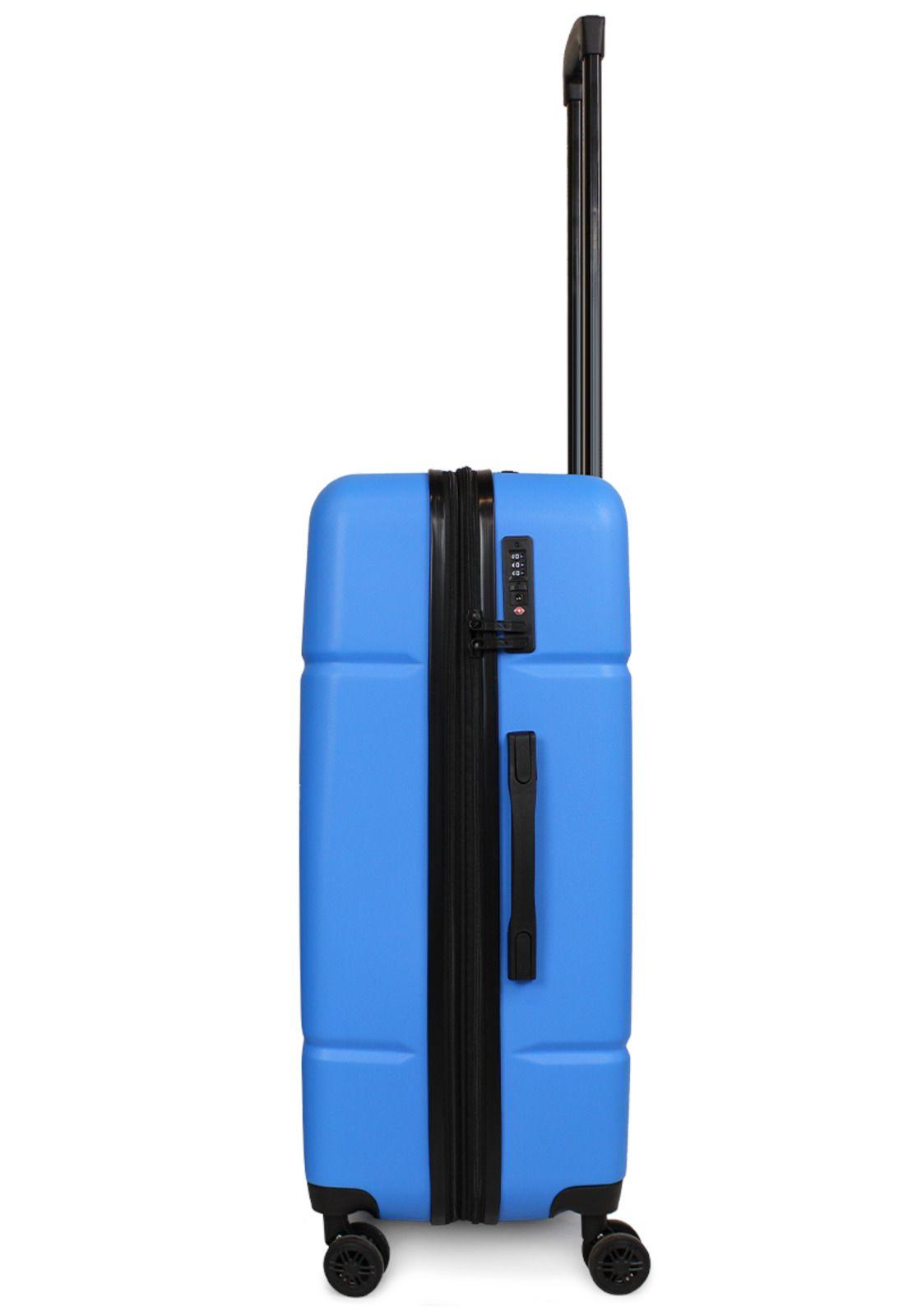 Maleta mediana Amsterdam M 20Kg celeste Nautica-8