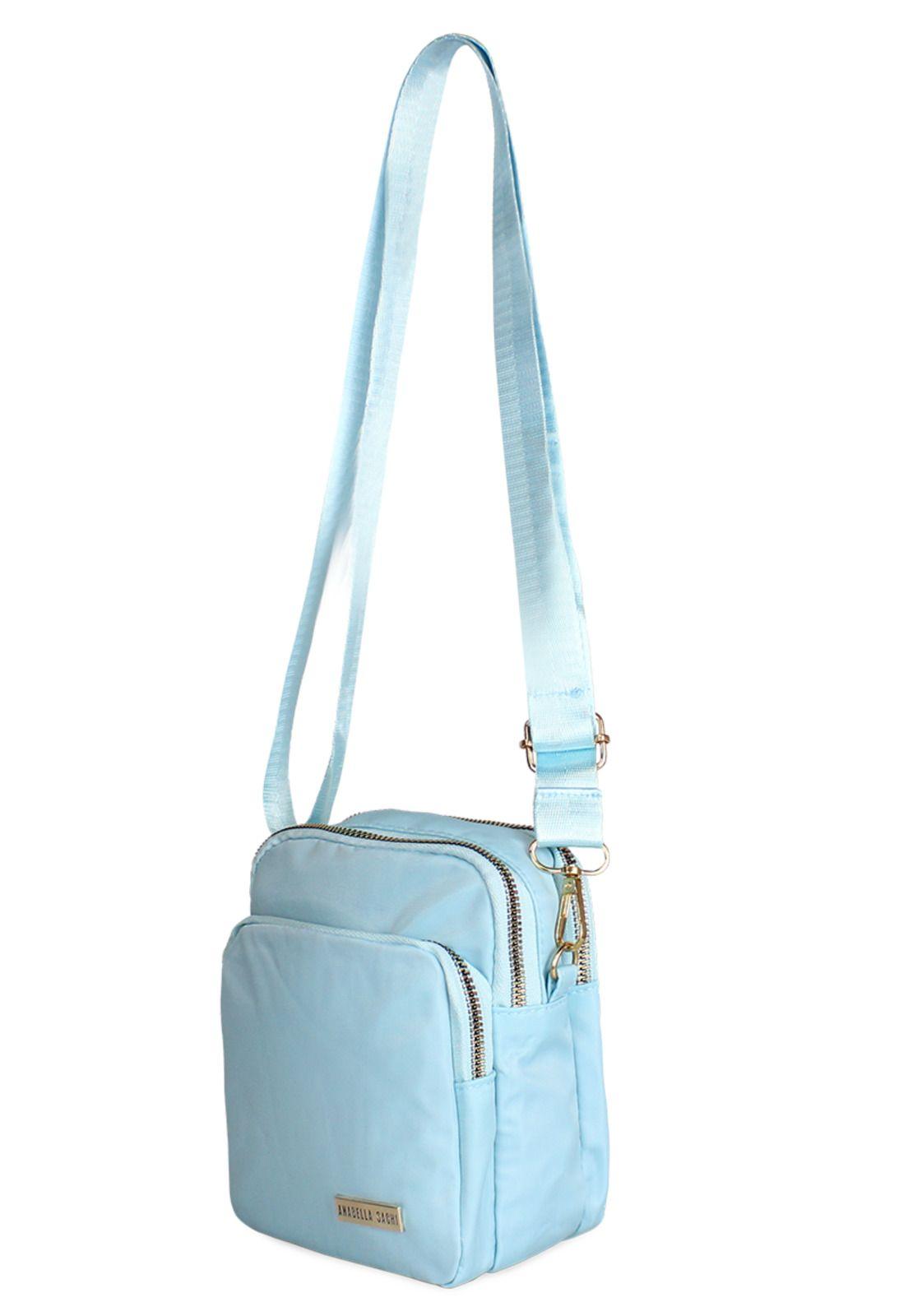 Cartera bandolera Isa celeste Anabella Sachi-2