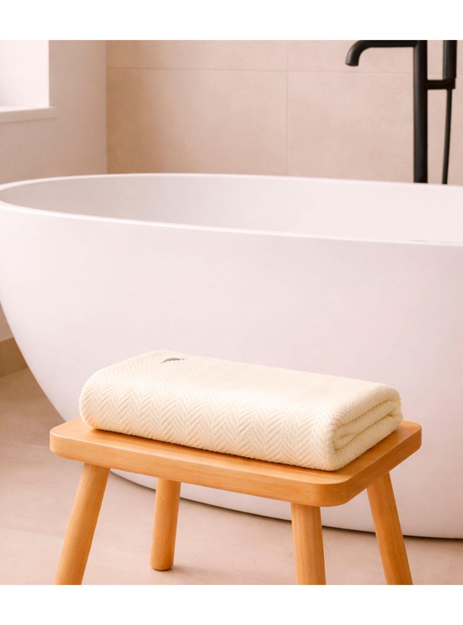 Toalla de Baño Cuerpo VIS Nautica Home 100% algodón suave 76x137cm crema-2