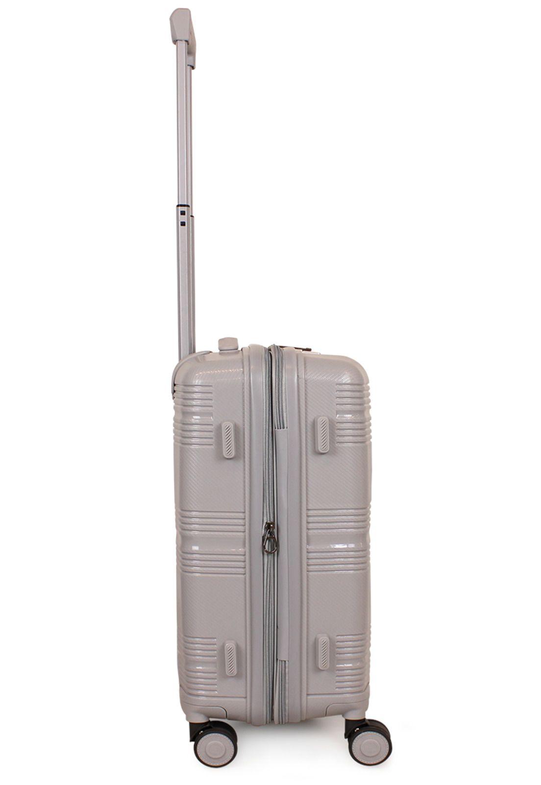 Pack Maleta cabina con usb Chic gris 10K + Estuche Spark silver-4