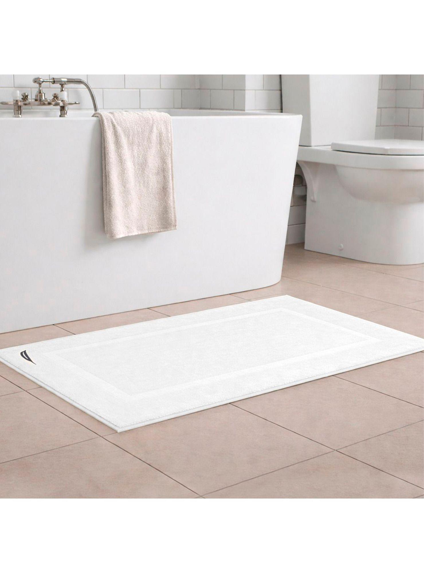 Set 4 Toallas Nautica SIGNATURE Cara+mano+cuerpo+piso 100% algodón blanco-4