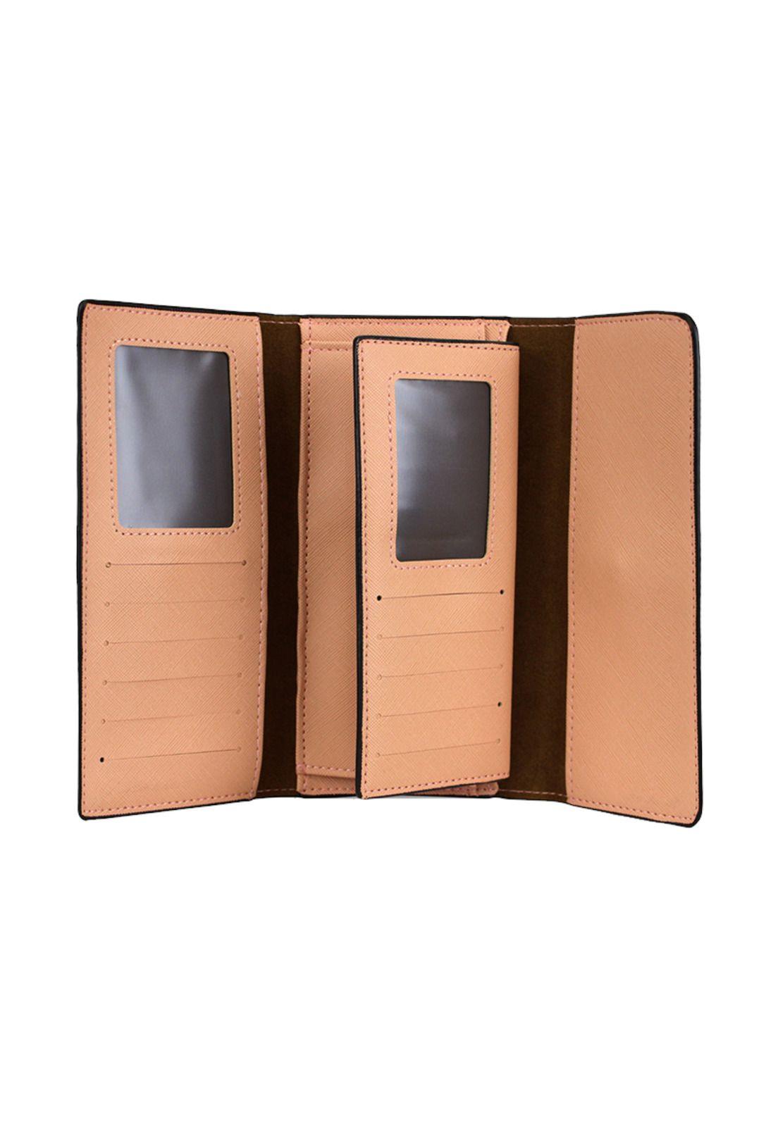 Pack Billetera Nápoles rosa + Pañuelo Alcala coral Carven-3