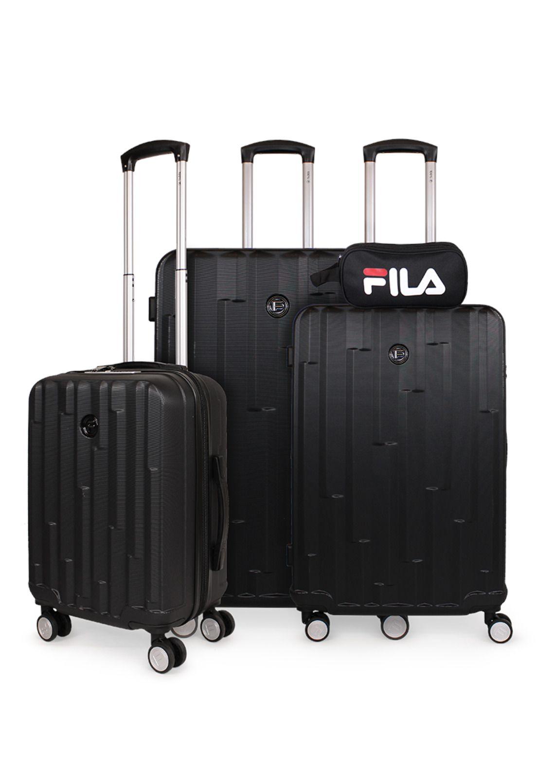 Set 3 Maletas Flip negra S+M+L + Neceser Spark Fila-0