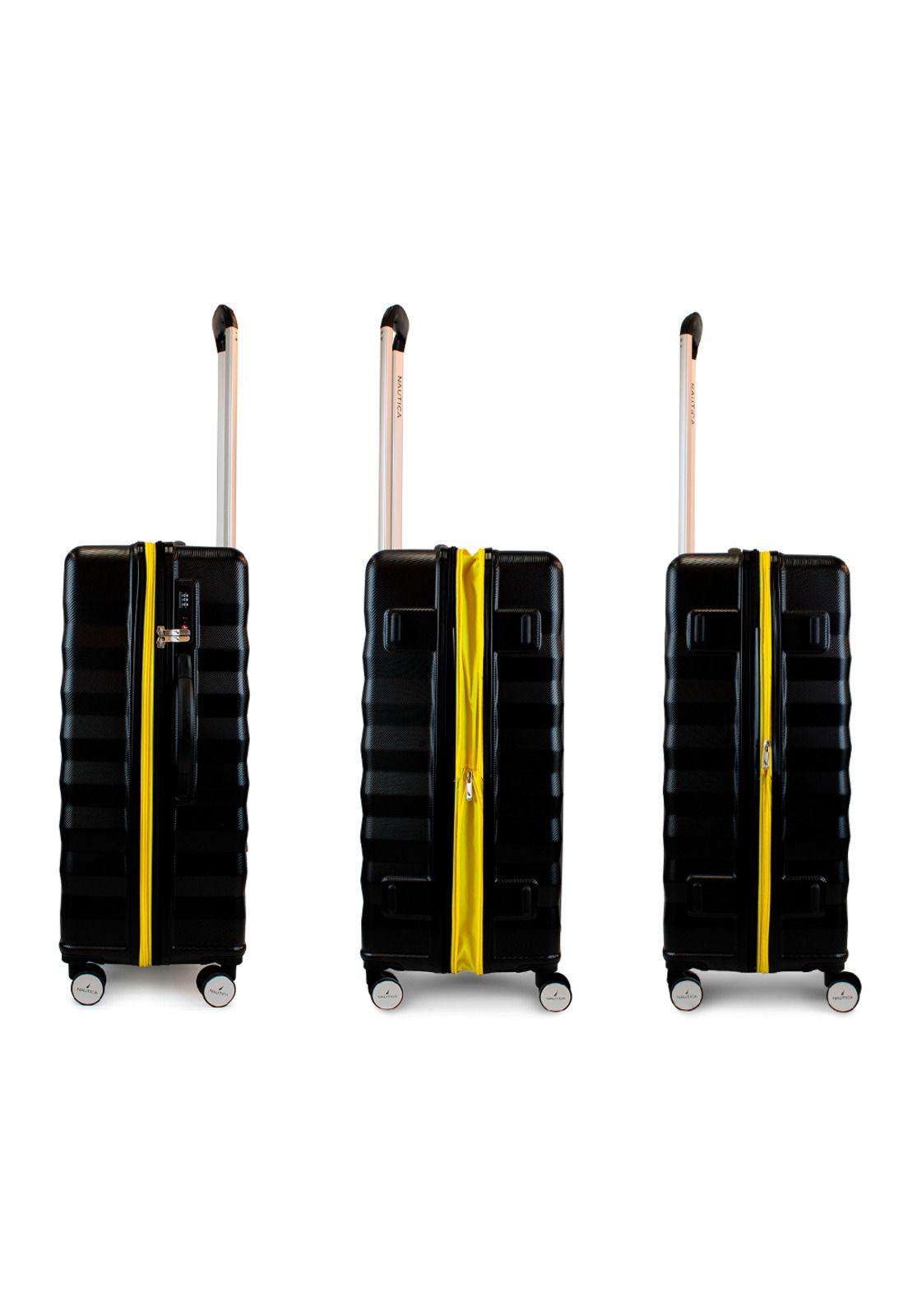 Pack 2 maletas Nautica S+M Polonia 10kg y 20kg negra-5