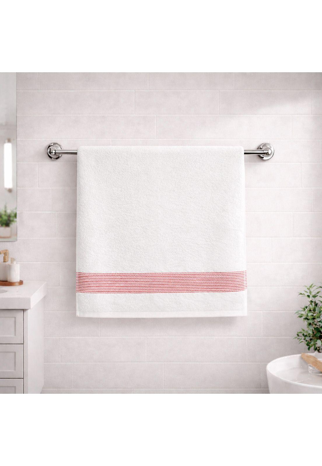 Toalla de Baño Cuerpo MAV Nautica Home 100% algodón suave 76x137cm rojo-4