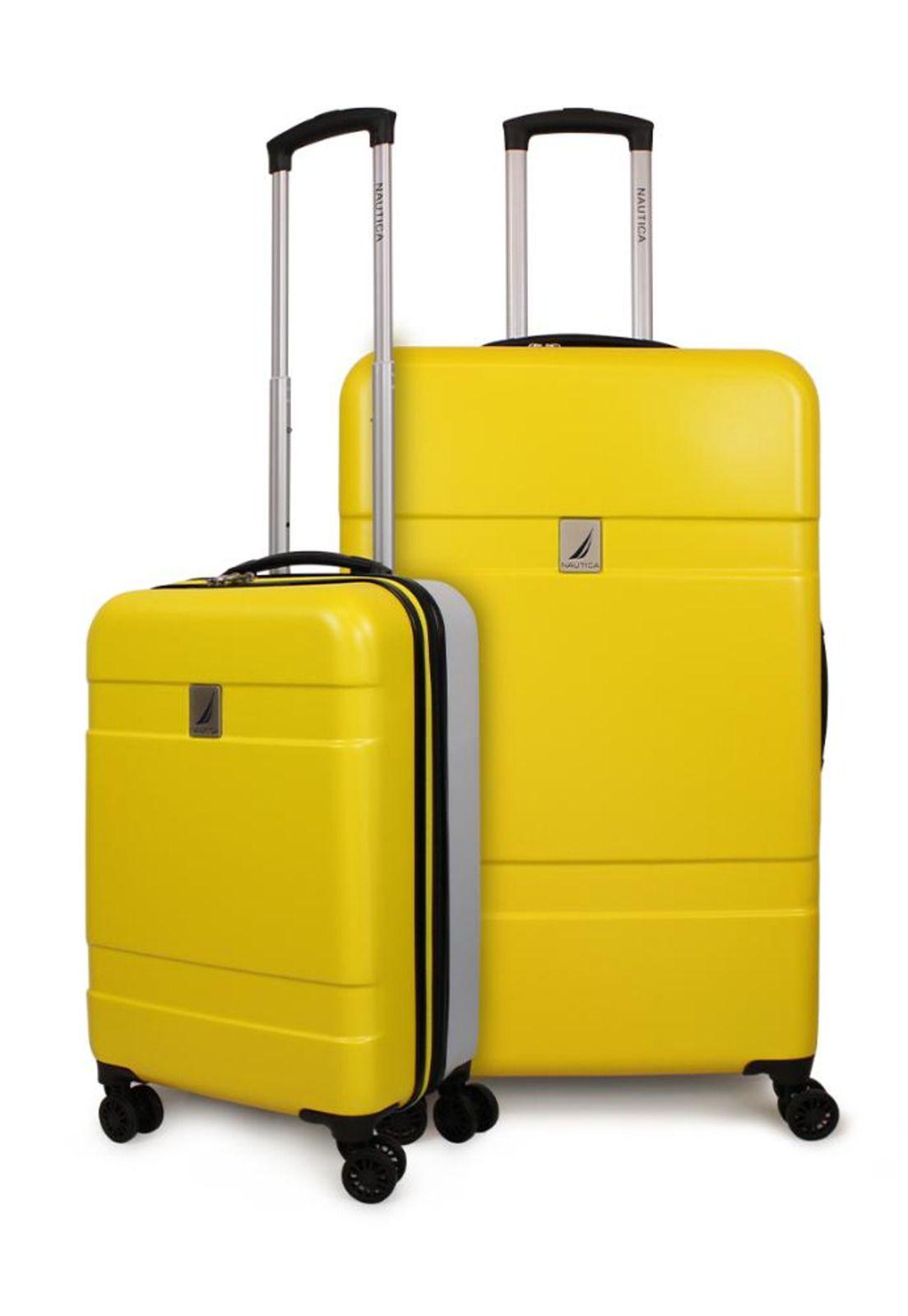 Pack 2 maletas Bora S de cabina + L grande amarilla-gris Nautica-0