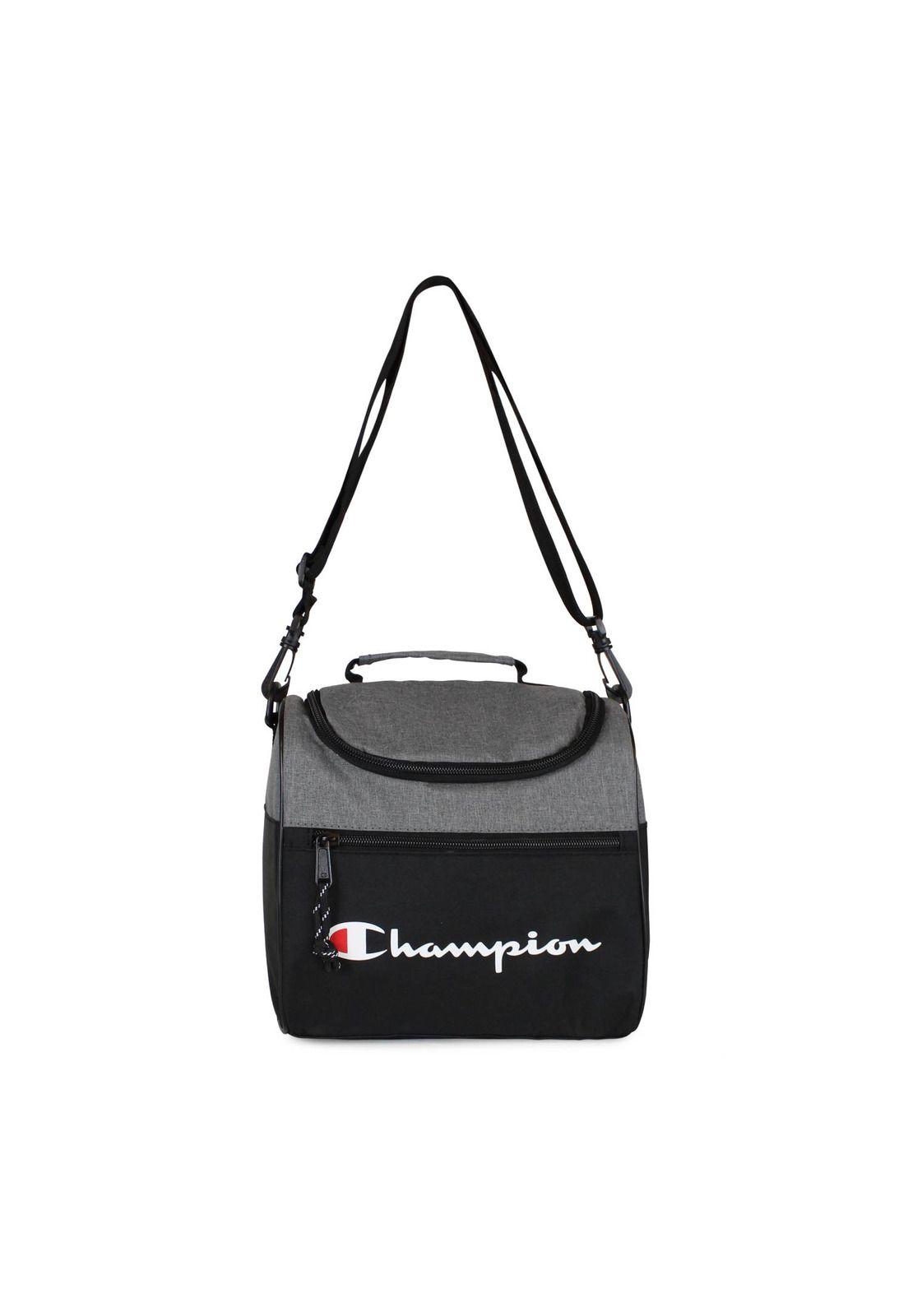 Pack Champion bolso Atlanta 45lts + Lonchera Oxford Gris-5