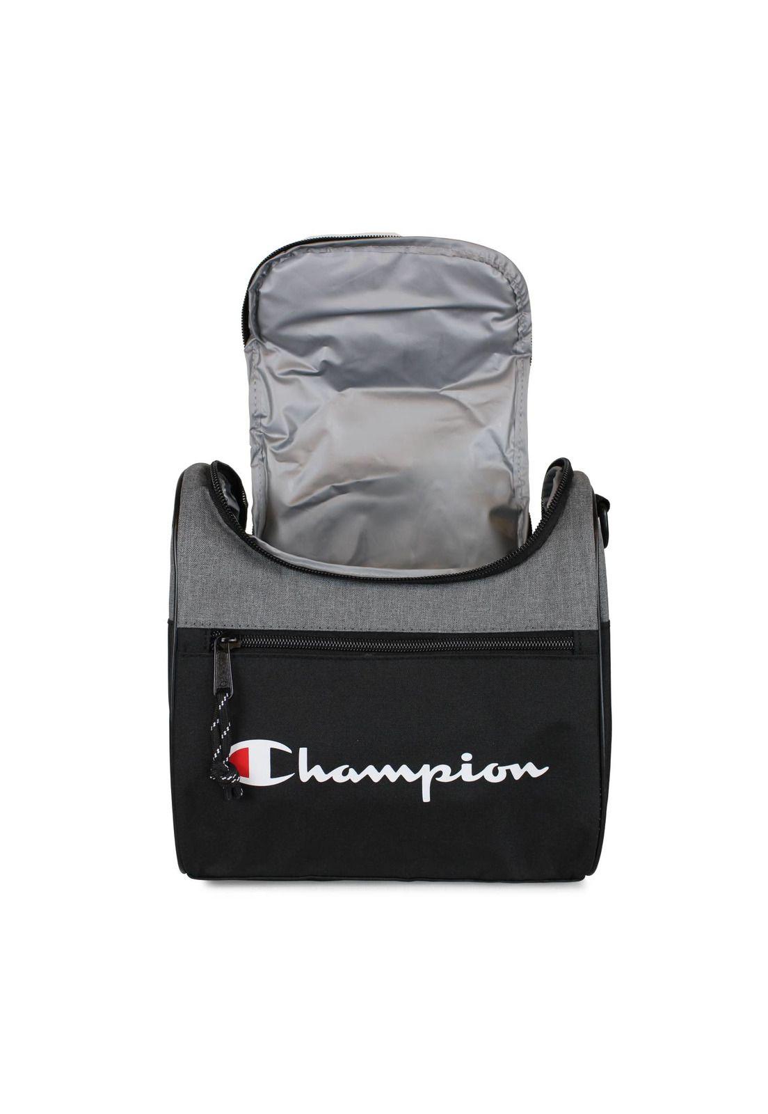 Pack Champion bolso Atlanta 45lts + Lonchera Oxford Gris-6