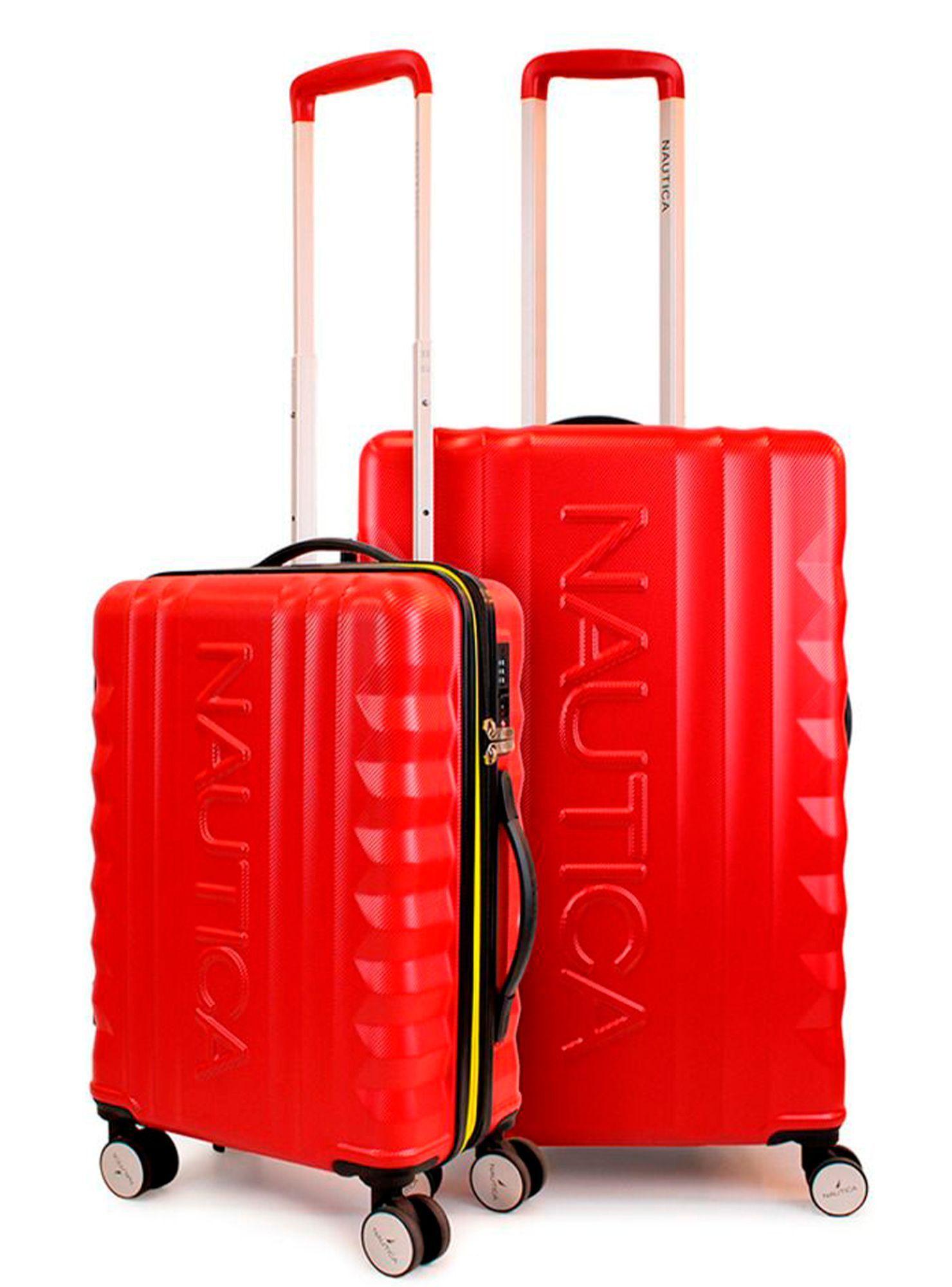 Pack 2 maletas Nautica S+M Polonia 10kg y 20kg roja-0
