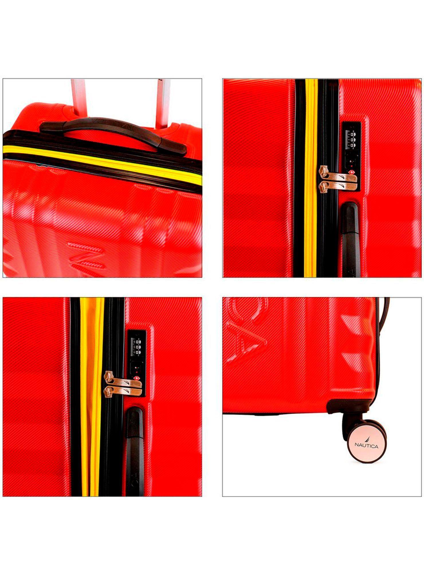 Pack 2 maletas Nautica S+M Polonia 10kg y 20kg roja-2