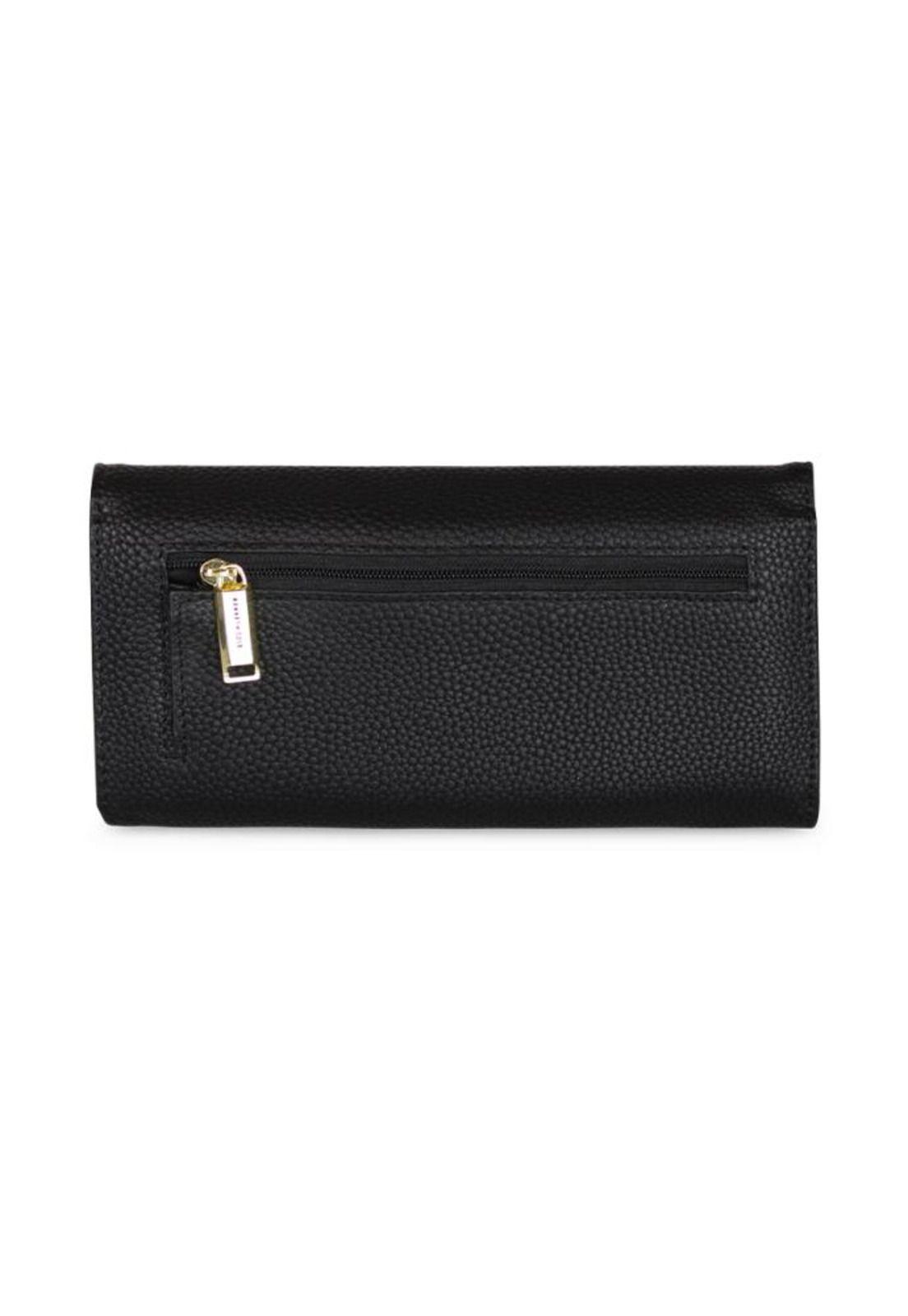 Billetera mujer Fidelia negra Kenneth Cole-3