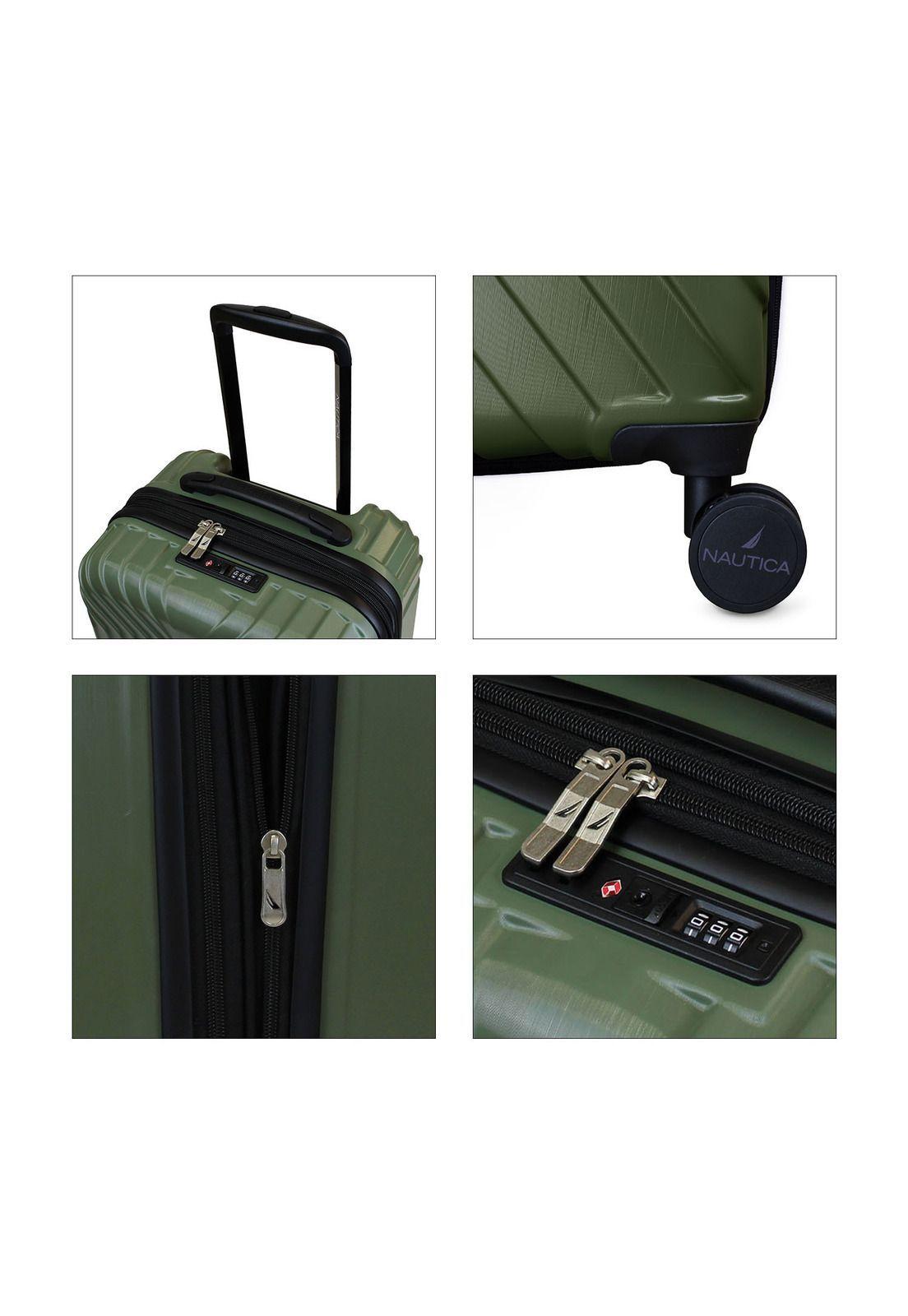 Pack 2 maletas M+L Nautica San Blas 20k  y  23K verde-2