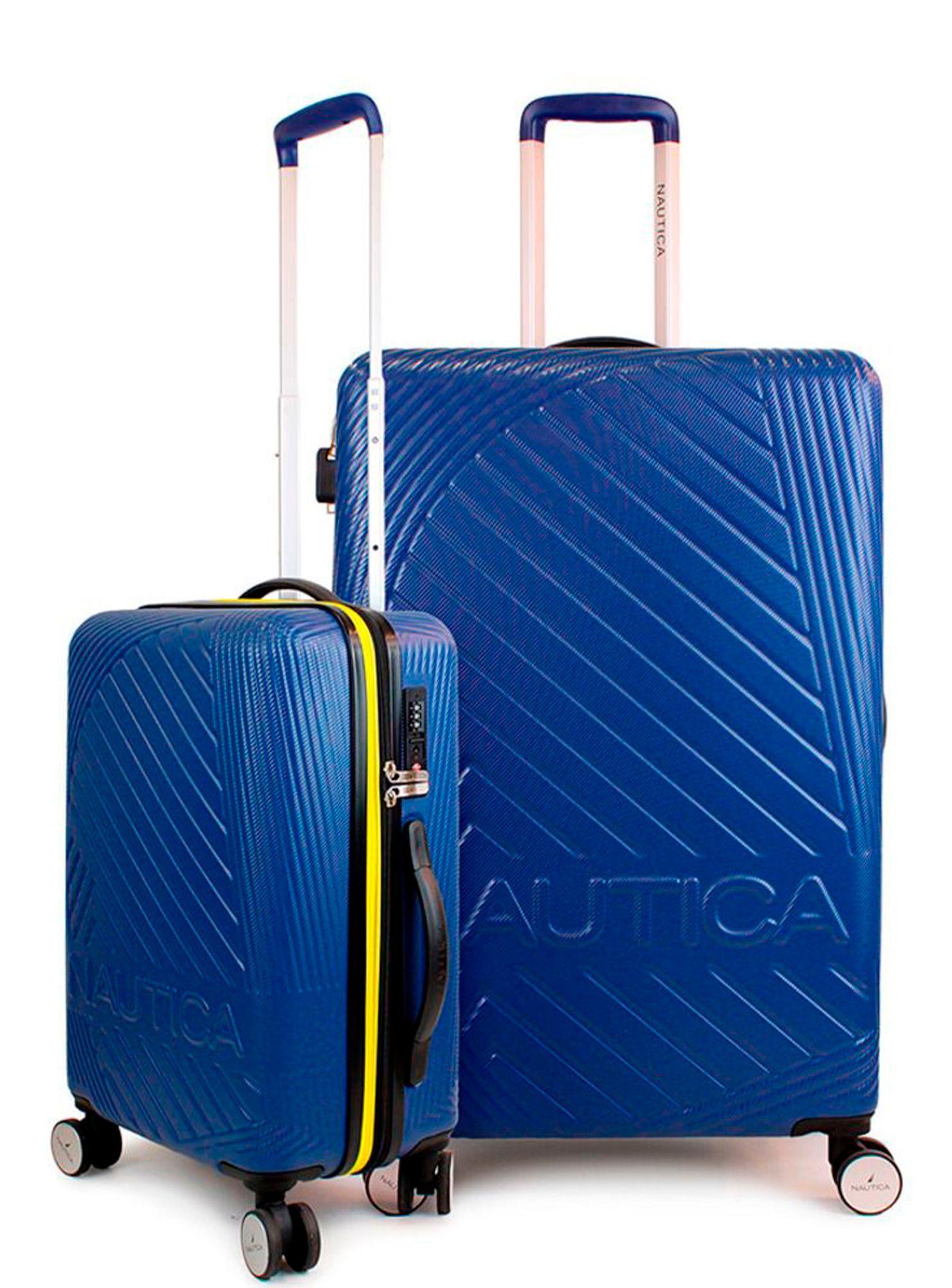 Pack 2 maletas Nautica S+L Bahamas 10kg y 23kg azul-0