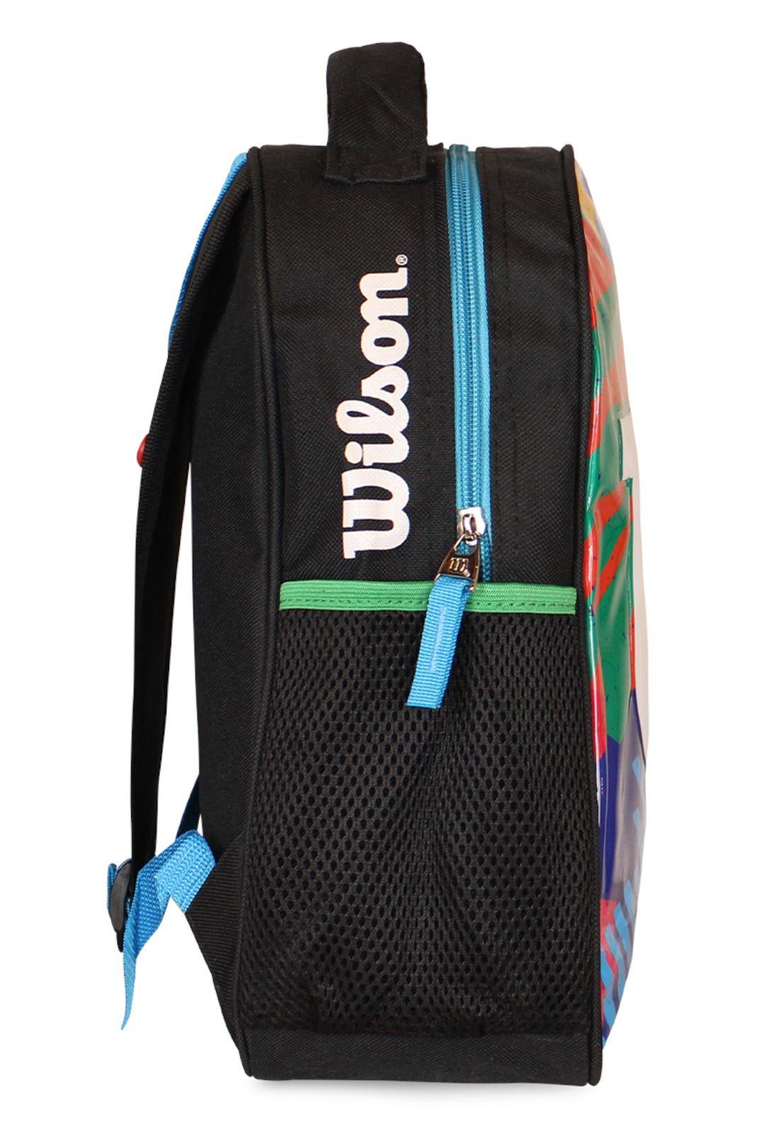 Mochila infantil unisex Fusion negra multicolor Wilson-2