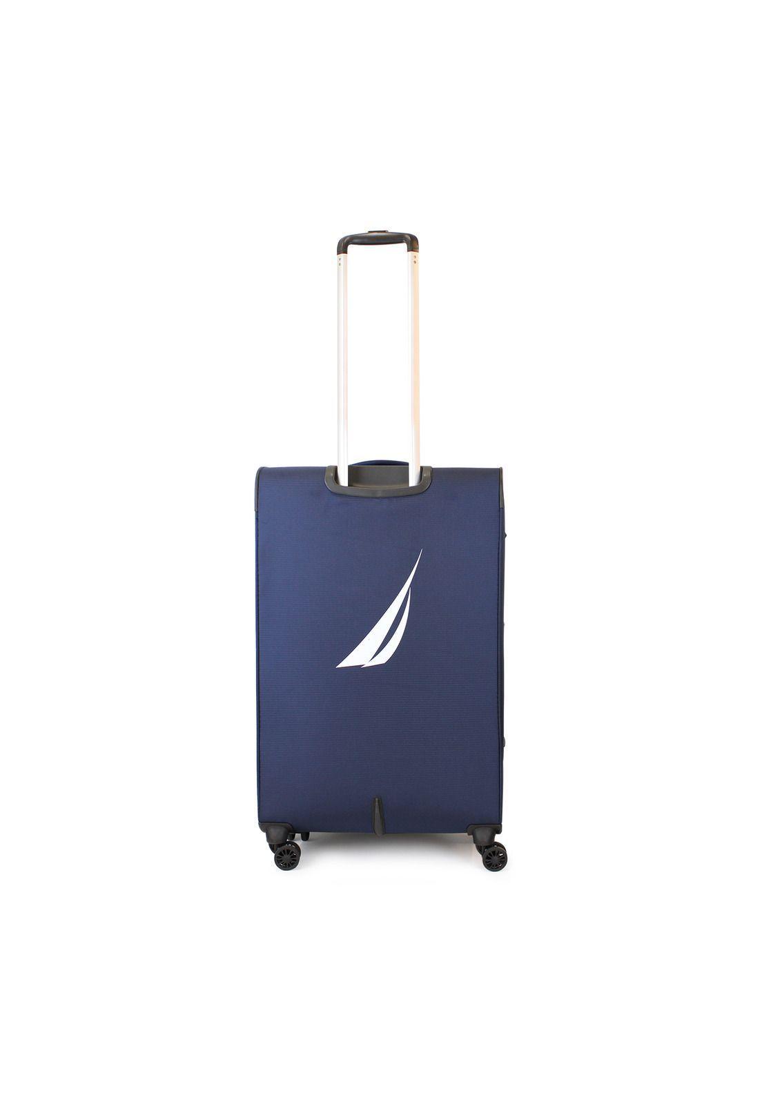 Maleta blanda de tela mediana Nautica Marbella 20kg azul-7
