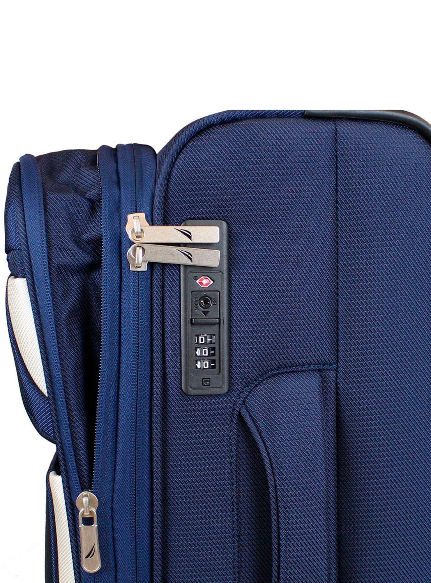 Maleta blanda de tela mediana Nautica Marbella 20kg azul-2