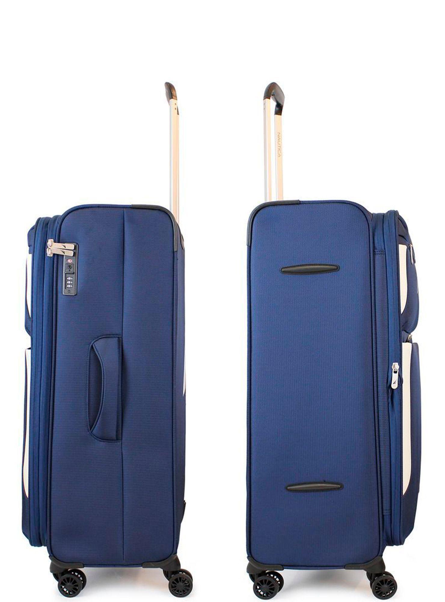 Maleta blanda de tela mediana Nautica Marbella 20kg azul-5