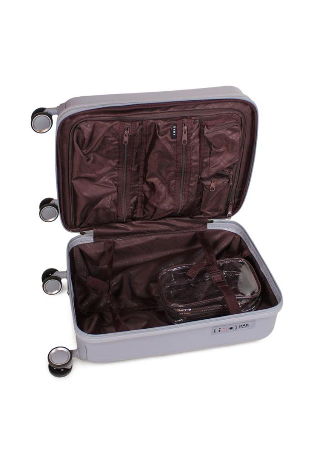Maleta cabina + 2 bolsos City Block celeste DKNY-2