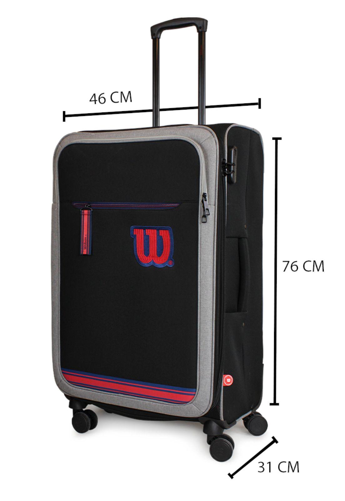 Pack 2 maletas de tela Wilson S+L Sporting negra 10y23k-5