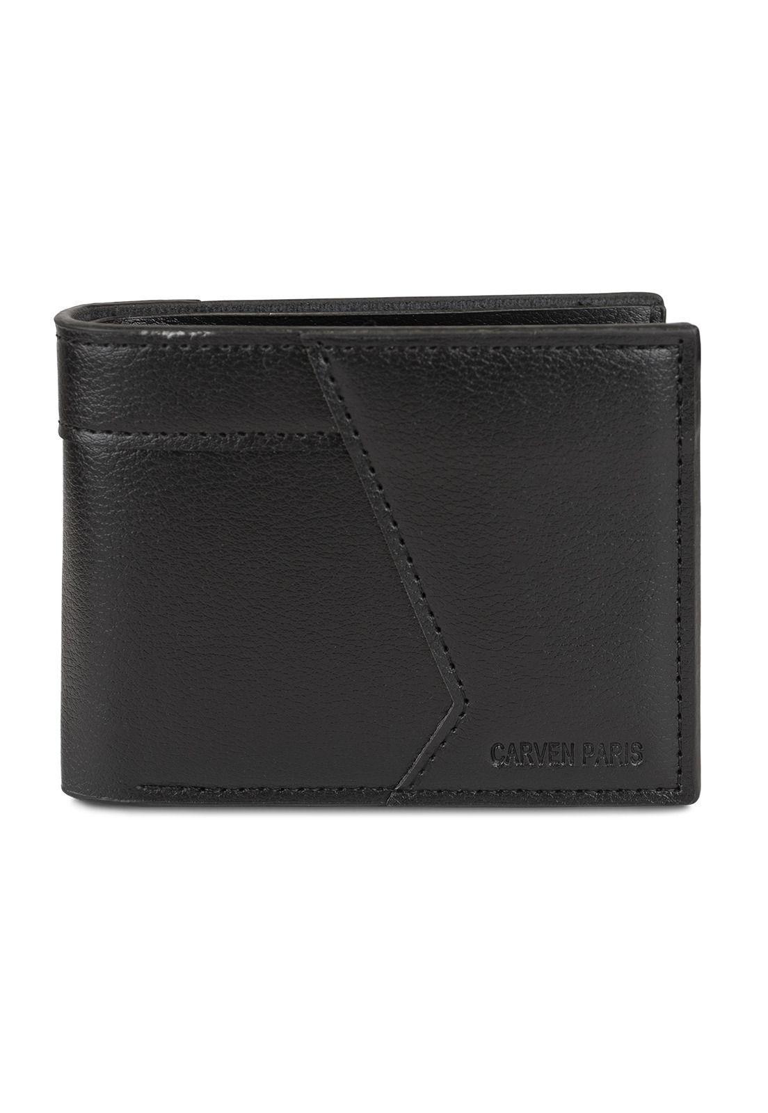 Billetera hombre Milan negra Carven Paris-2