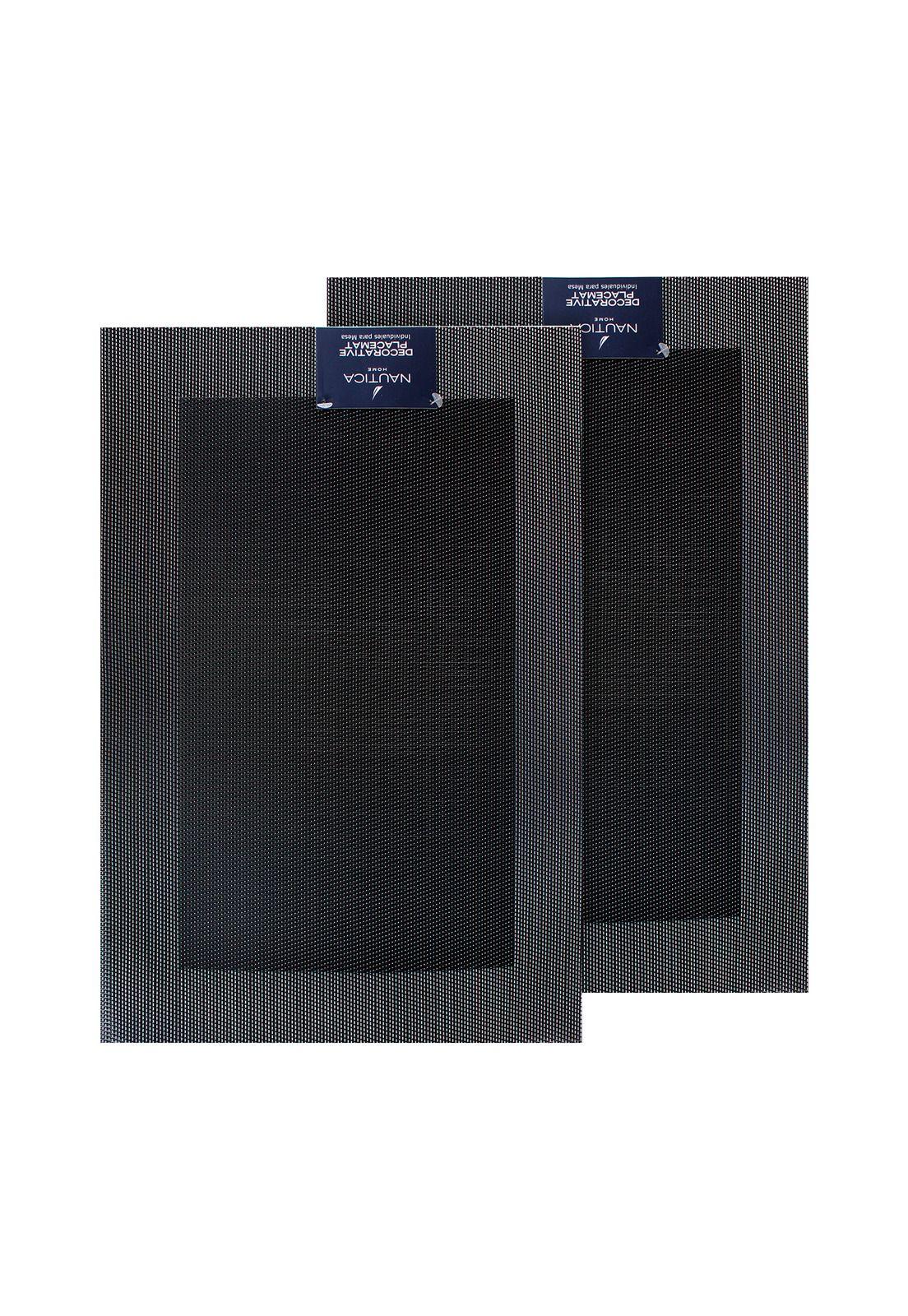 Pack 2 Individuales de mesa Nautica Home 45x30cm negro-3