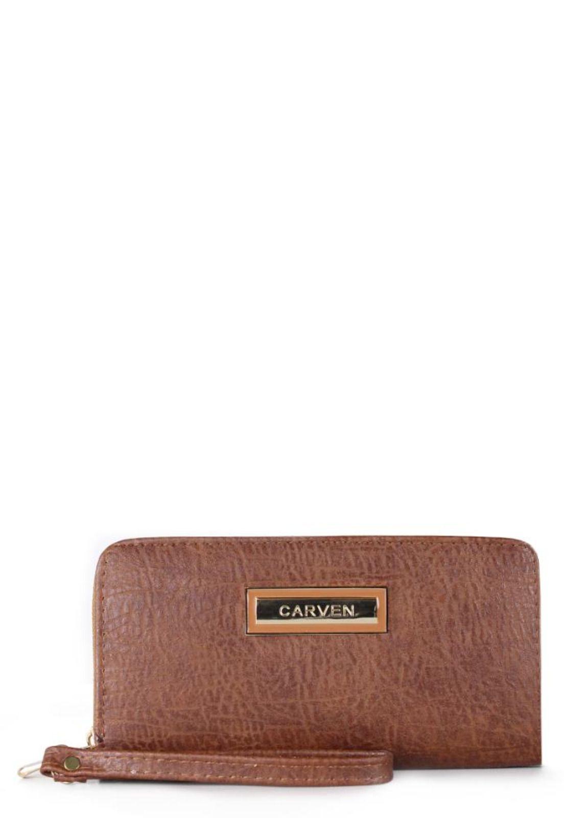 Billetera de mujer Camelia café Carven-0