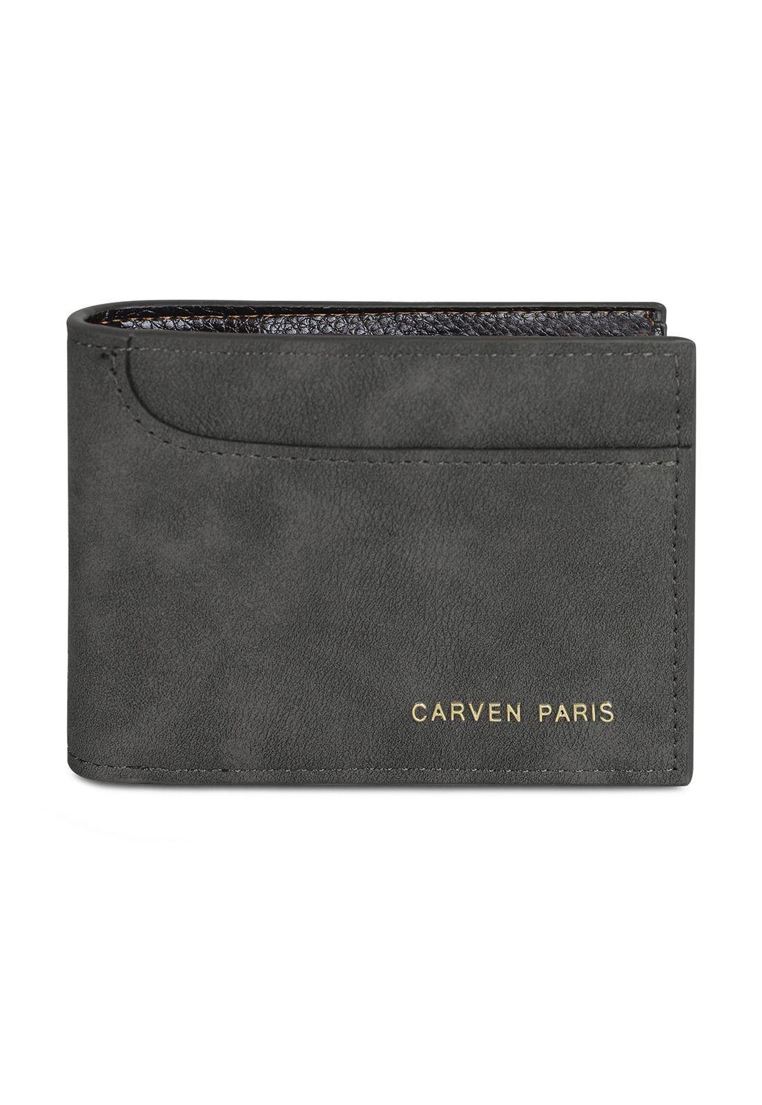 Billetera hombre Jack negra con monedero Carven Paris-2