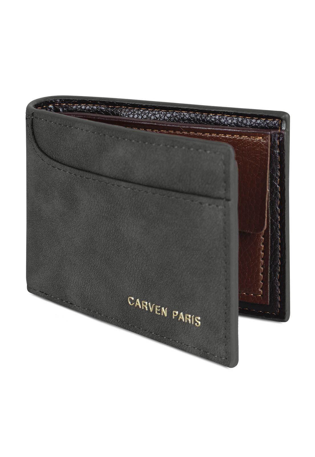 Billetera hombre Jack negra con monedero Carven Paris-3