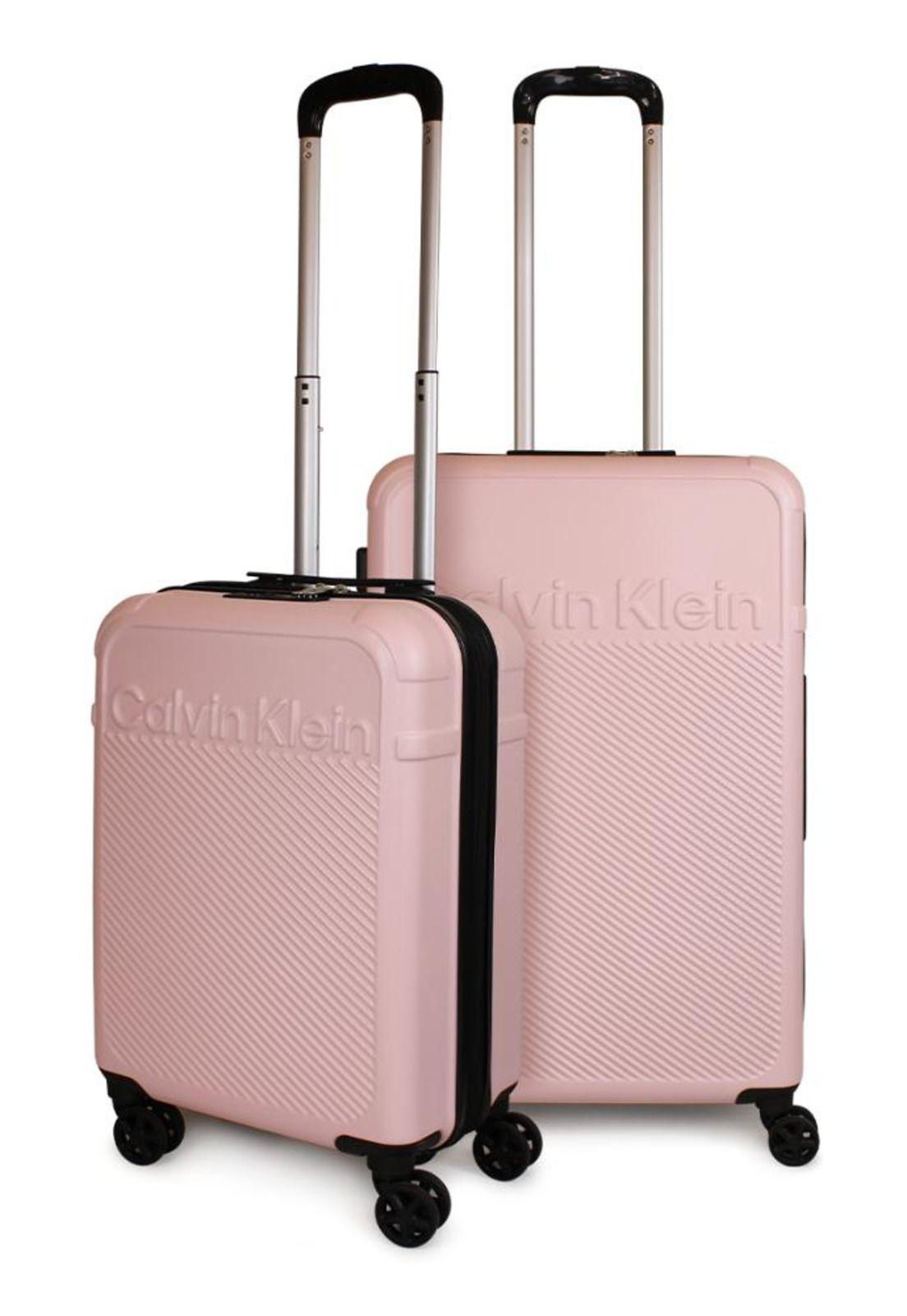 Pack 2 maletas Expression S cabina 10kg + mediana 18kg rosada Calvin Klein-0