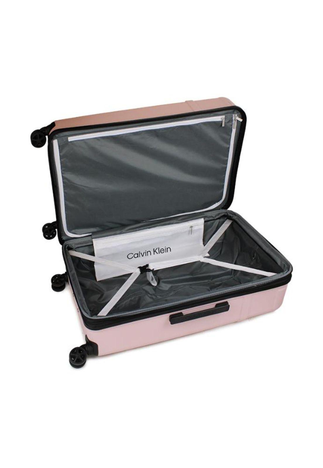 Pack 2 maletas Expression S cabina 10kg + mediana 18kg rosada Calvin Klein-1