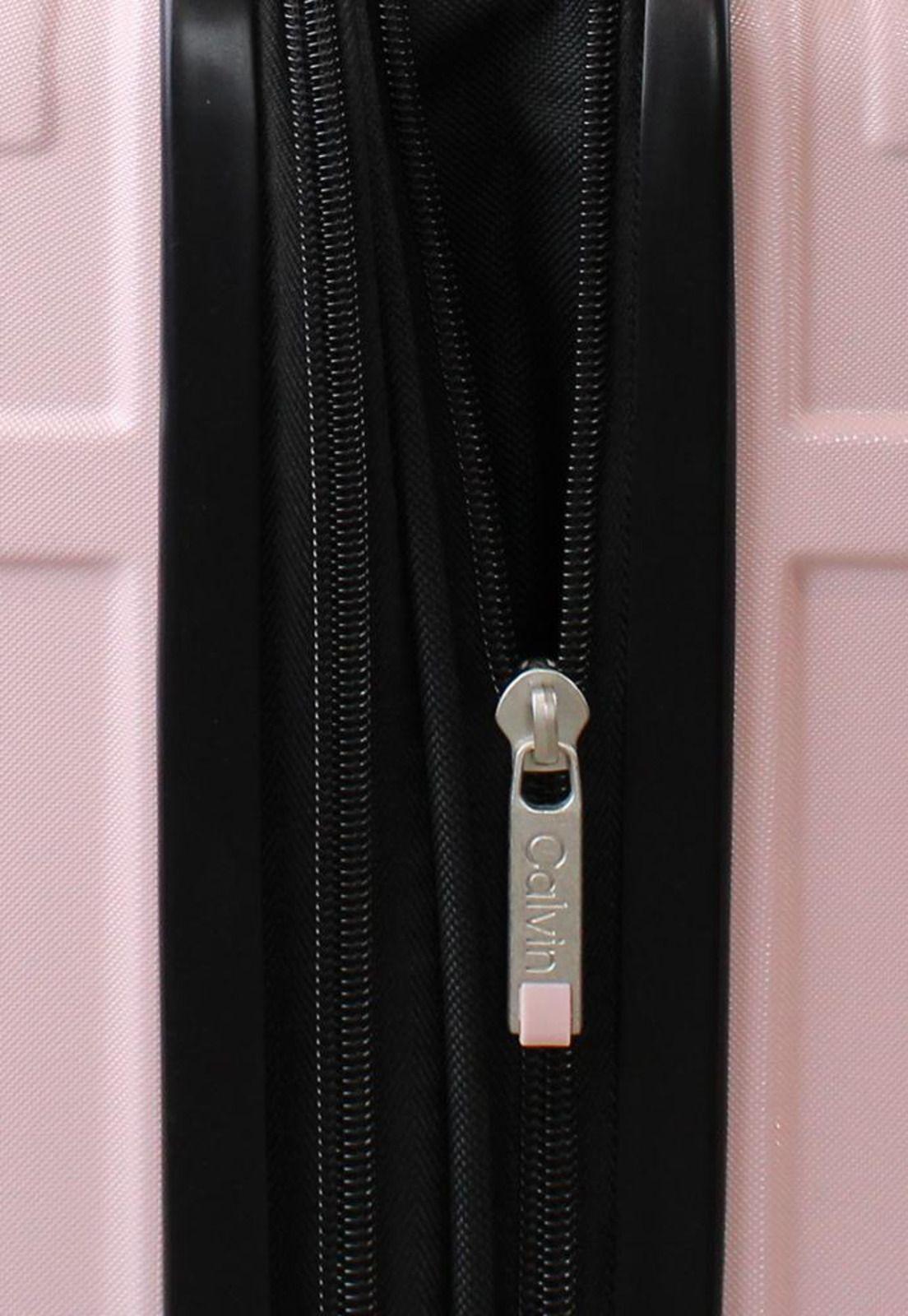 Pack 2 maletas Expression S cabina 10kg + mediana 18kg rosada Calvin Klein-4