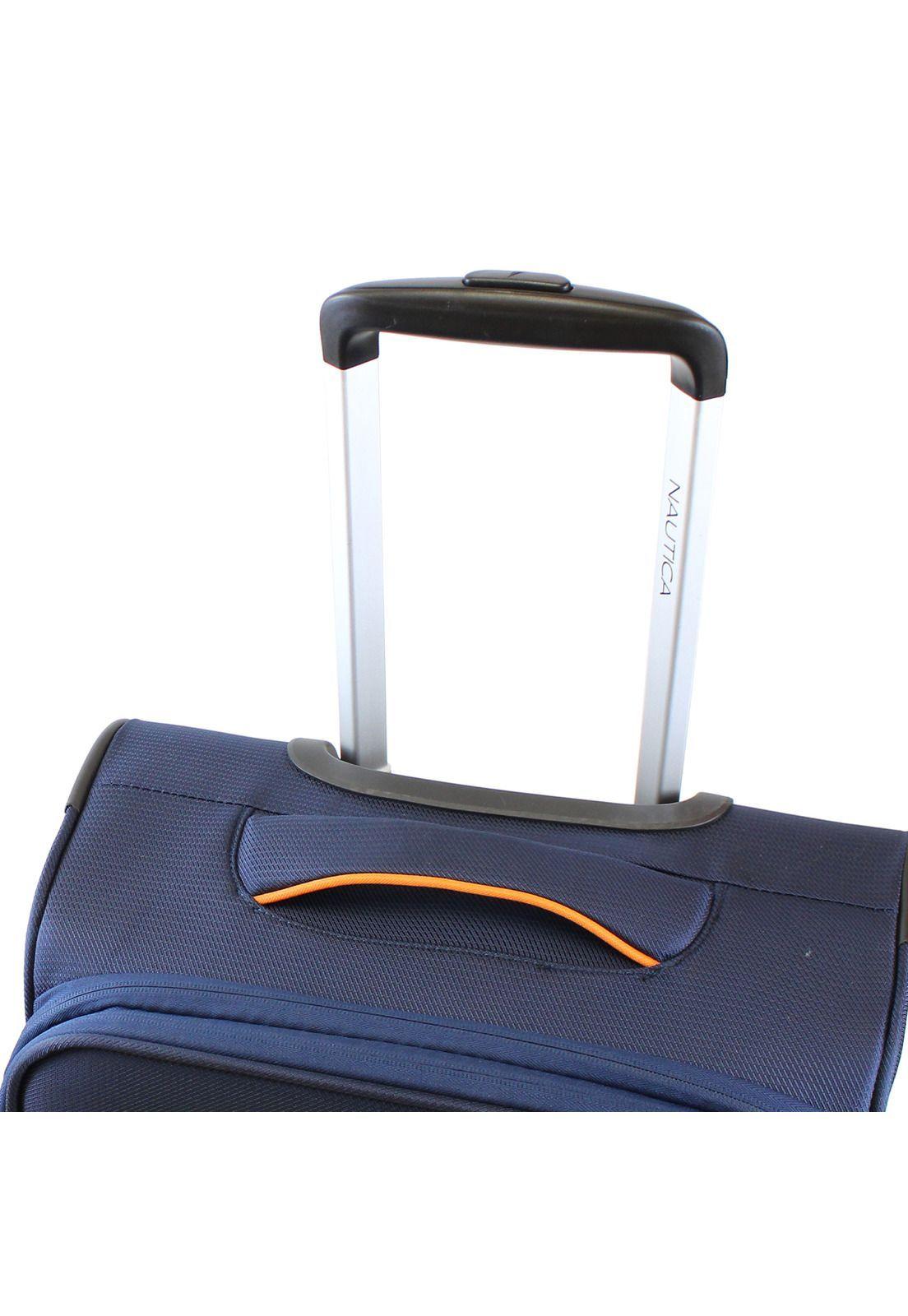 Maleta blanda de tela grande Nautica Lisboa L 23kg azul-3