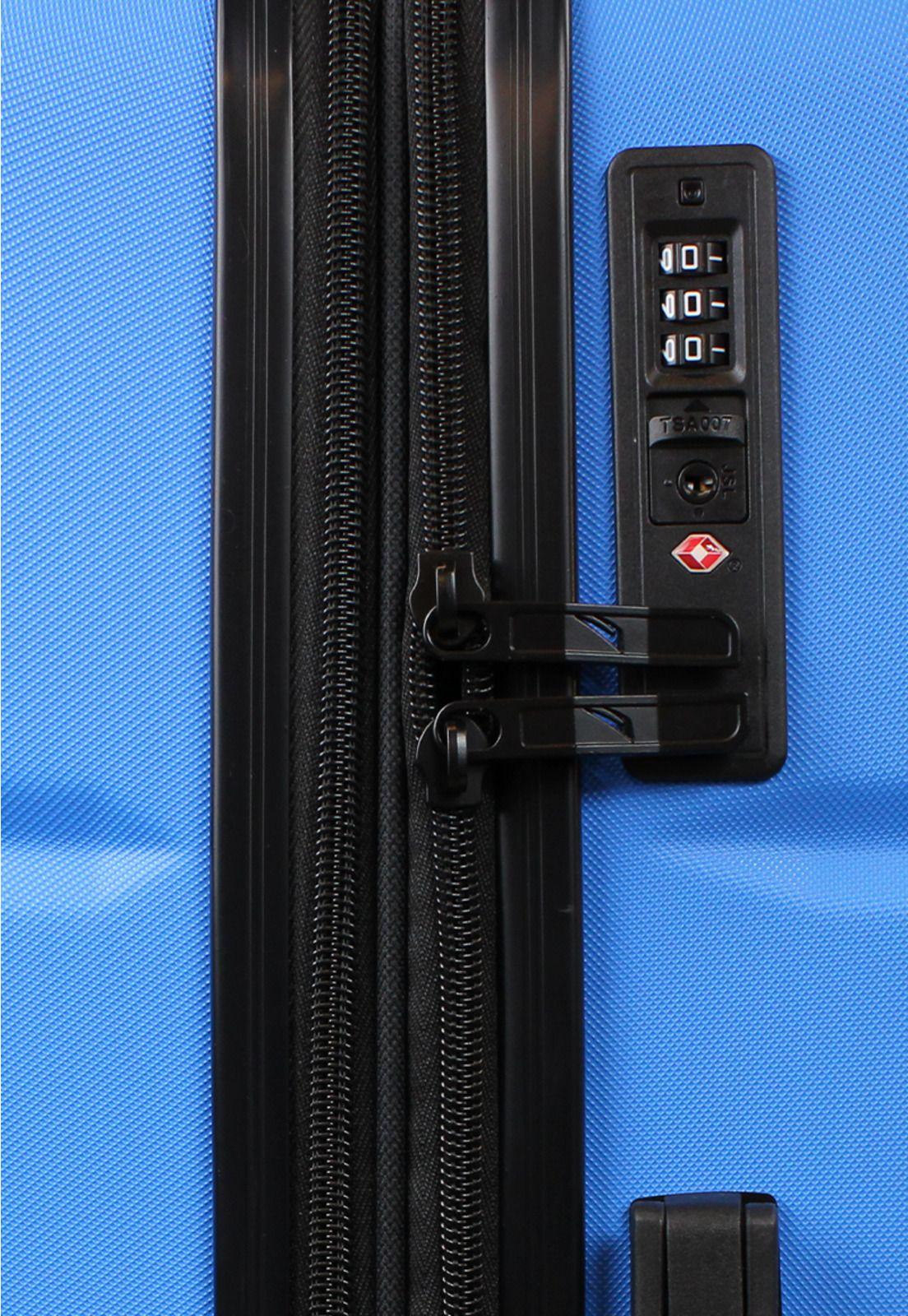 Set 3 Maletas Amsterdam S+M+L celeste + Organizador Nautica-7