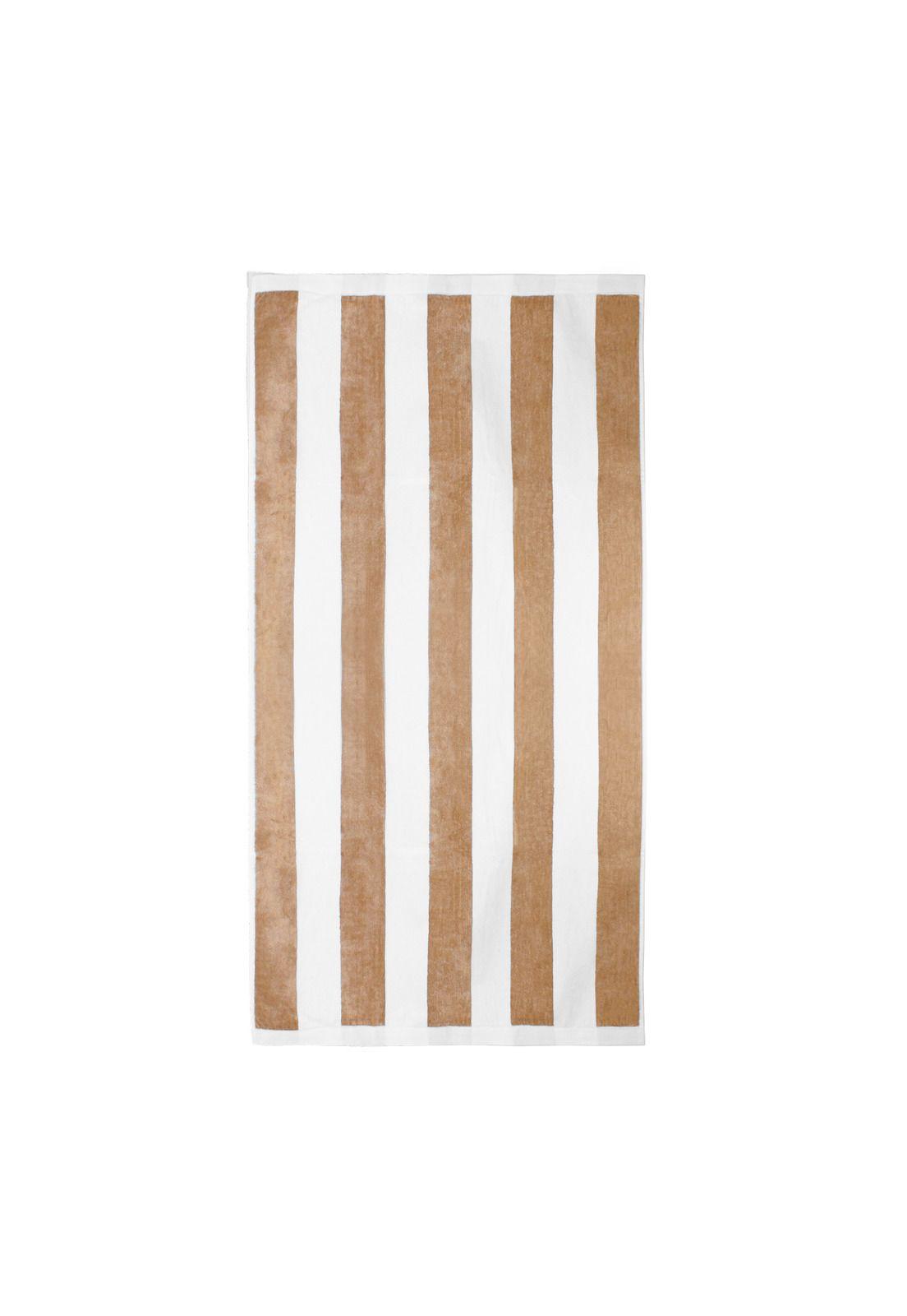 2 Toallas de Playa Nautica Home 100% algodón 163x81cm CABANA beige-2