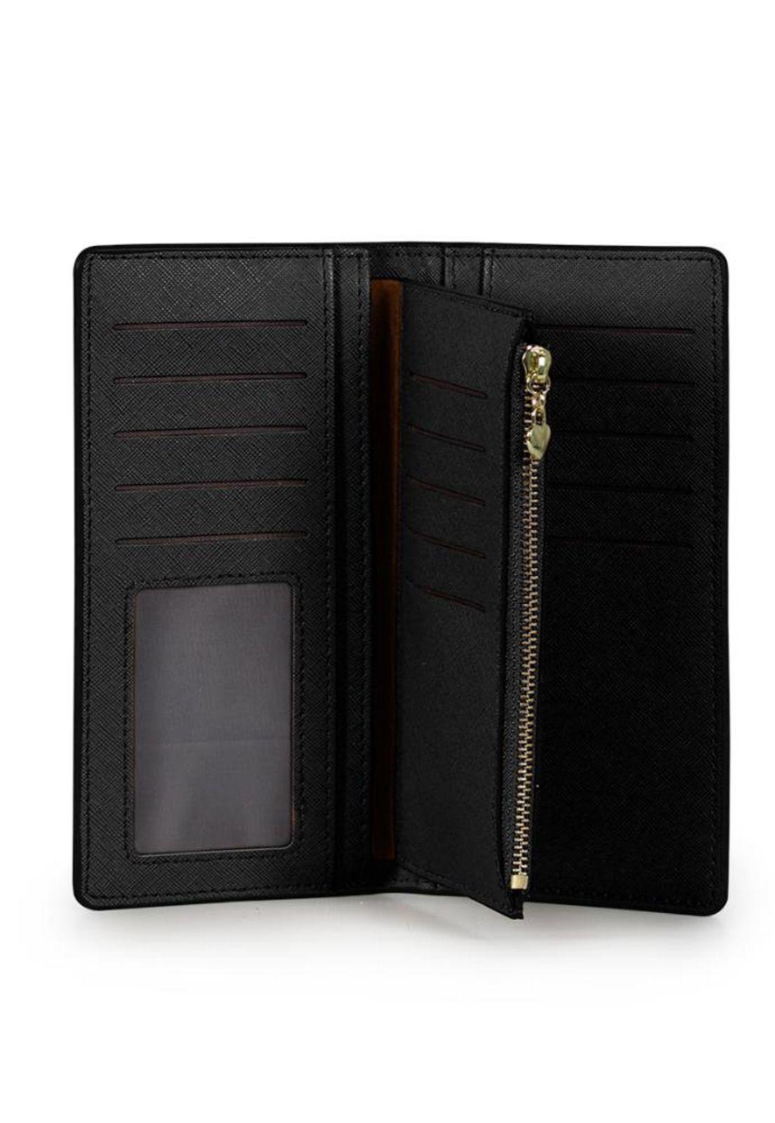 Billetera mujer Vesta negra Carven-2