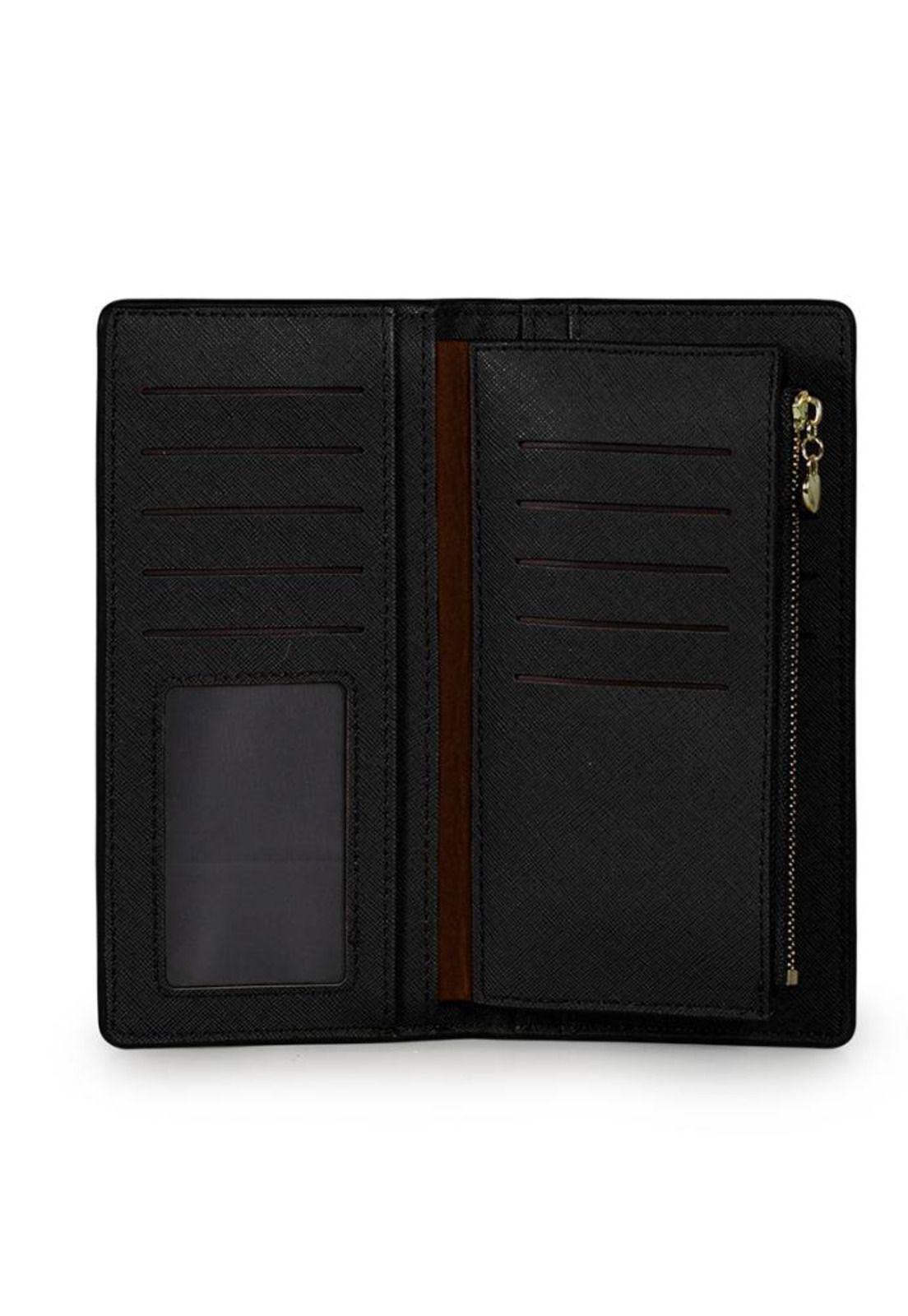 Billetera mujer Vesta negra Carven-3