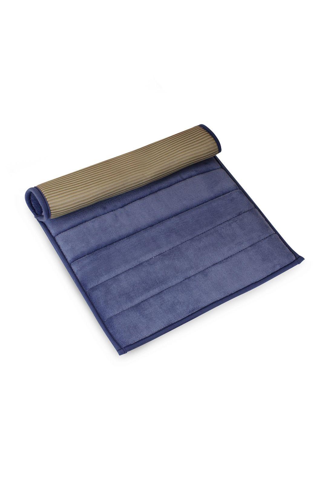 Alfombra de baño Nautica 50x80cm coralina ultra suave azul-2