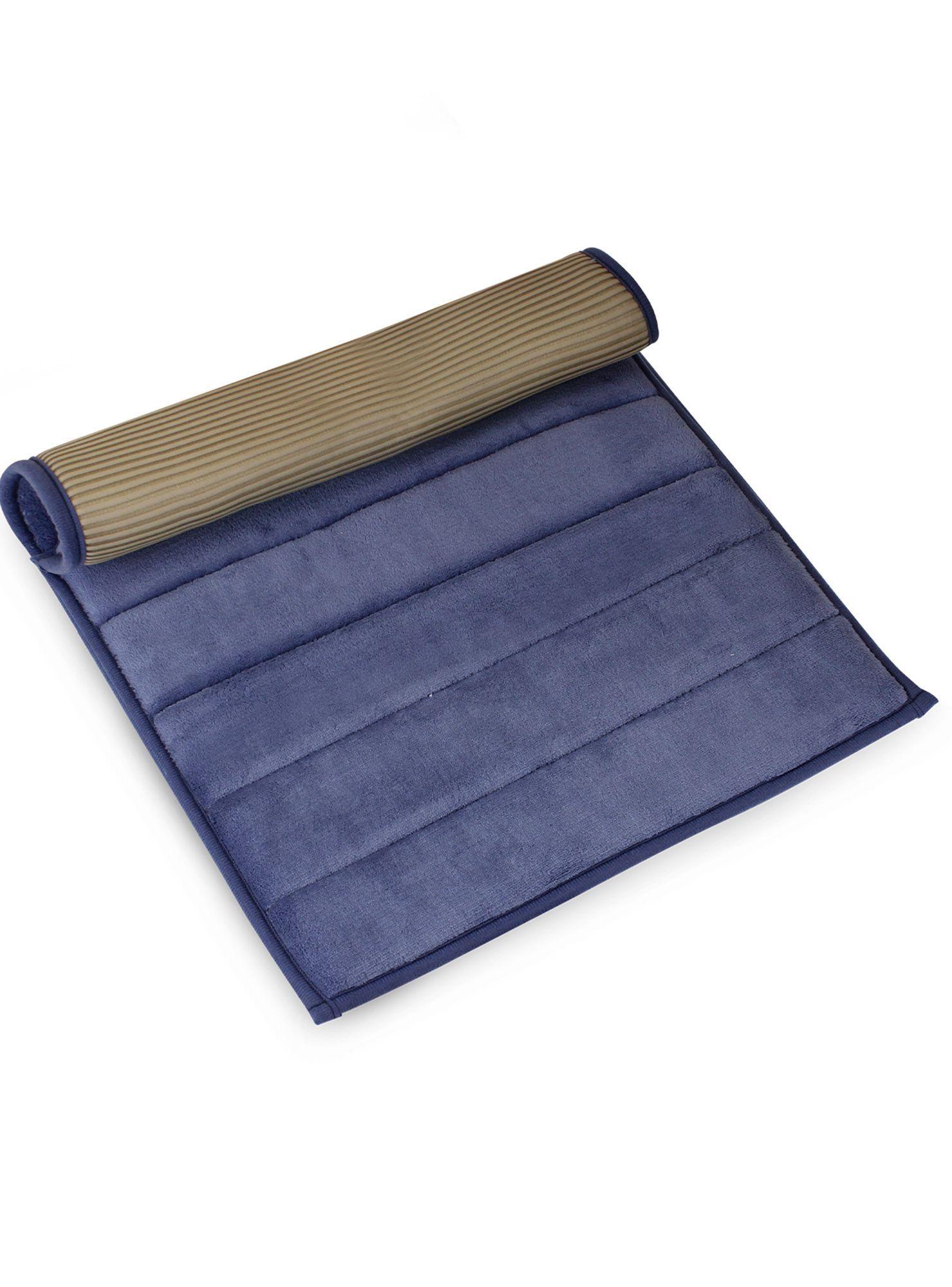Alfombra de baño Nautica Home 50x80cm coralina ultra suave azul-2