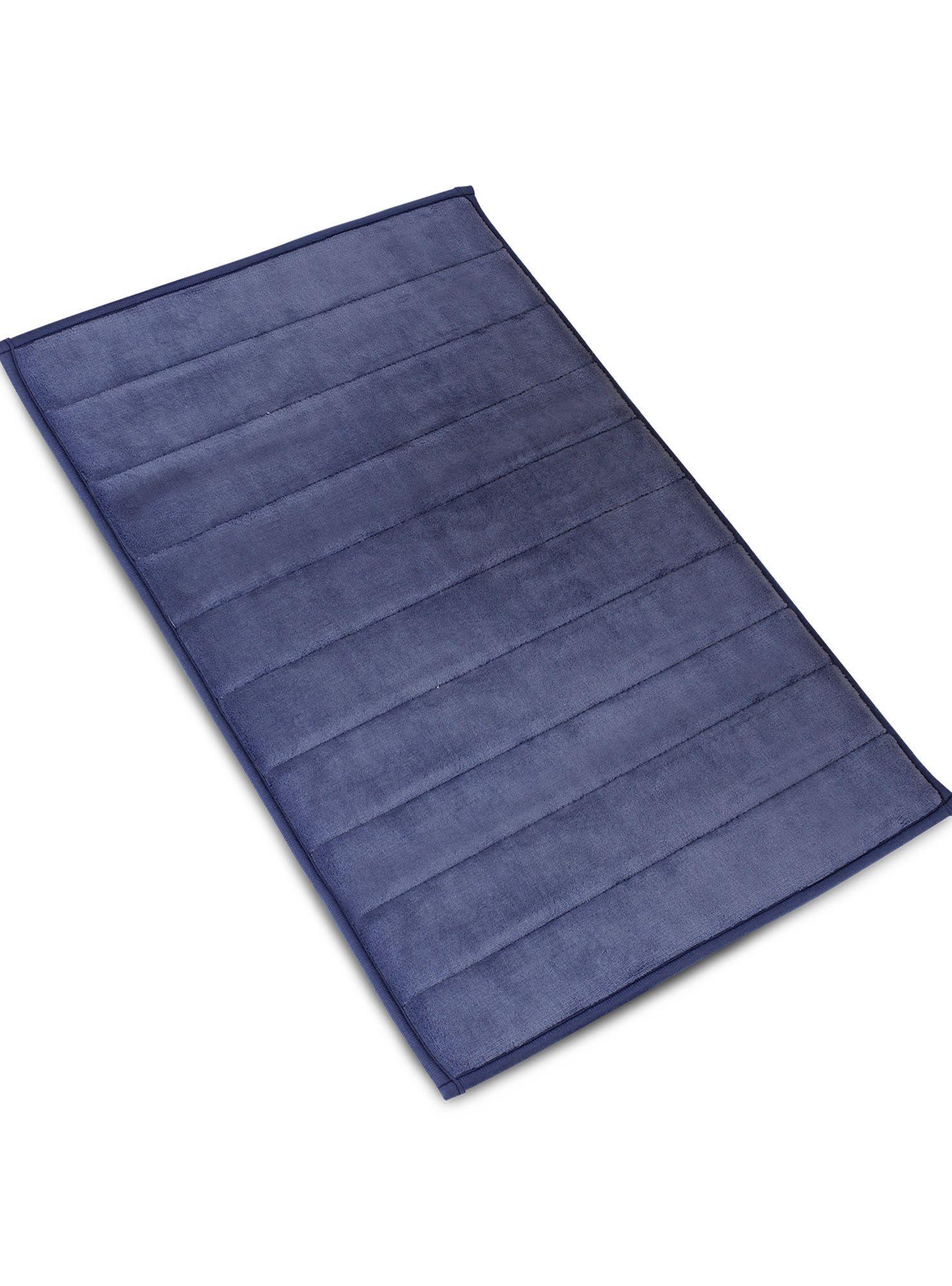 Alfombra de baño Nautica Home 50x80cm coralina ultra suave azul-3