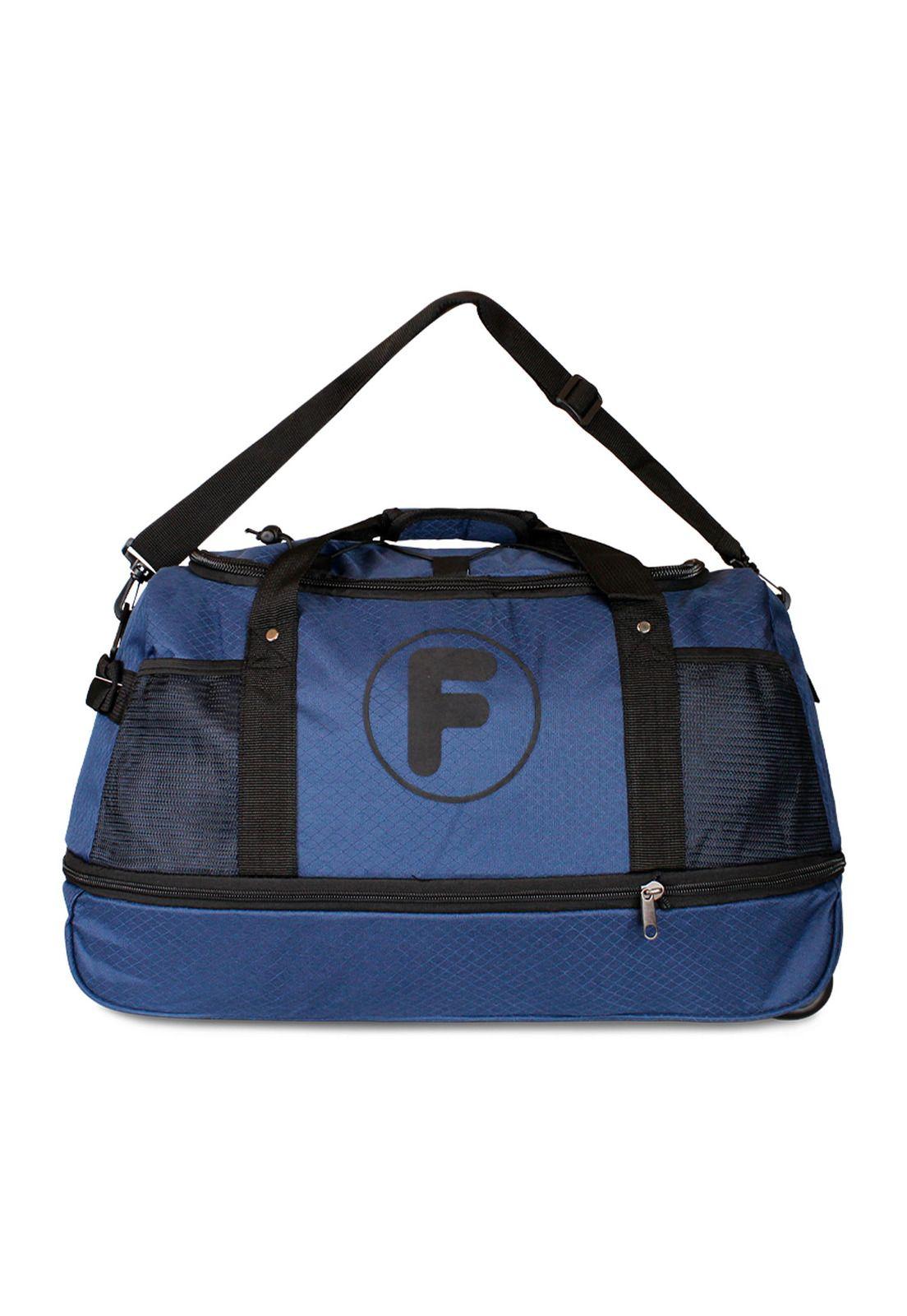 Bolso Mochila con Ruedas Goliat azul + Candado FILA-4