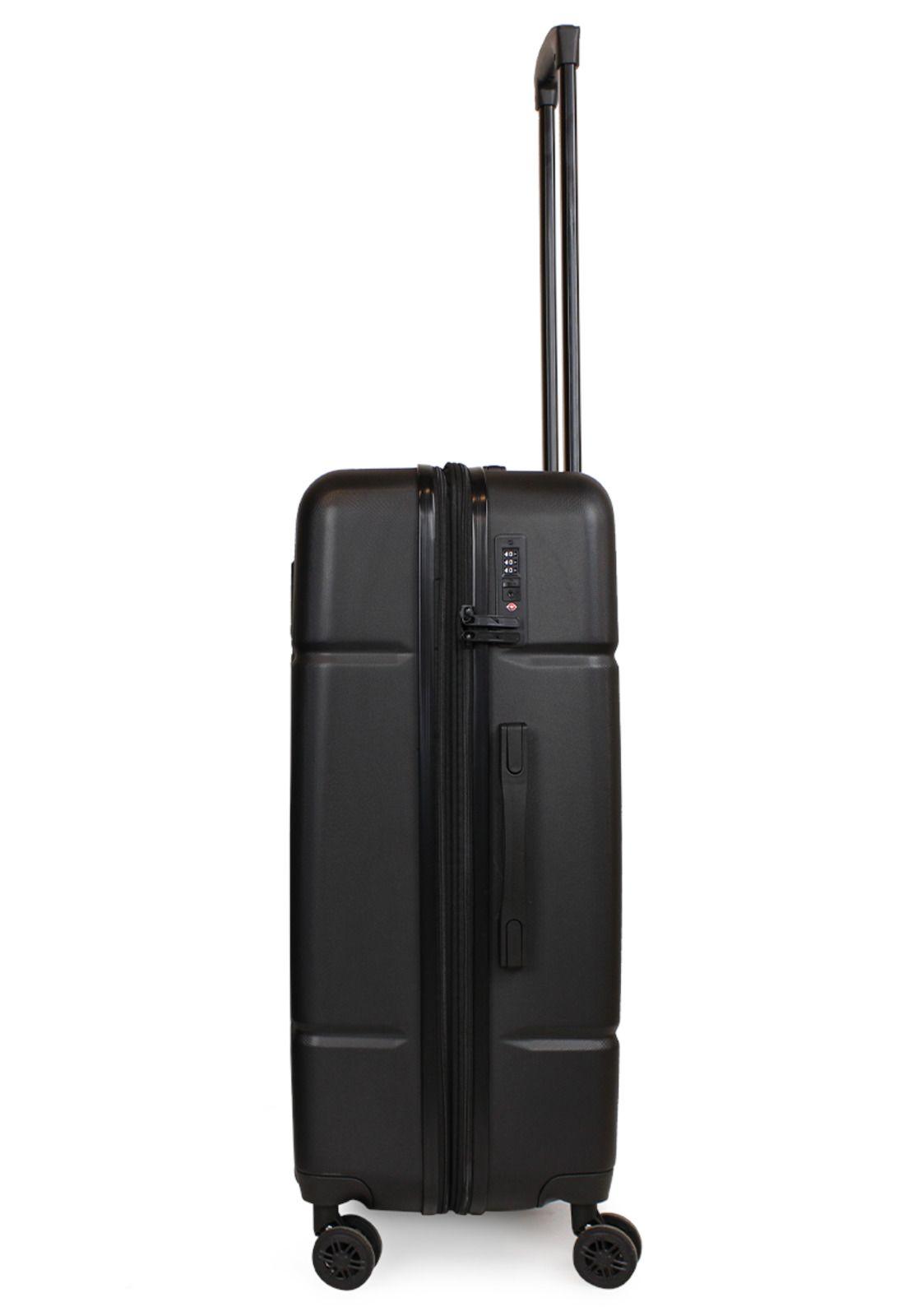 Set 3 Maletas Amsterdam S+M+L + Organizador black Nautica-4