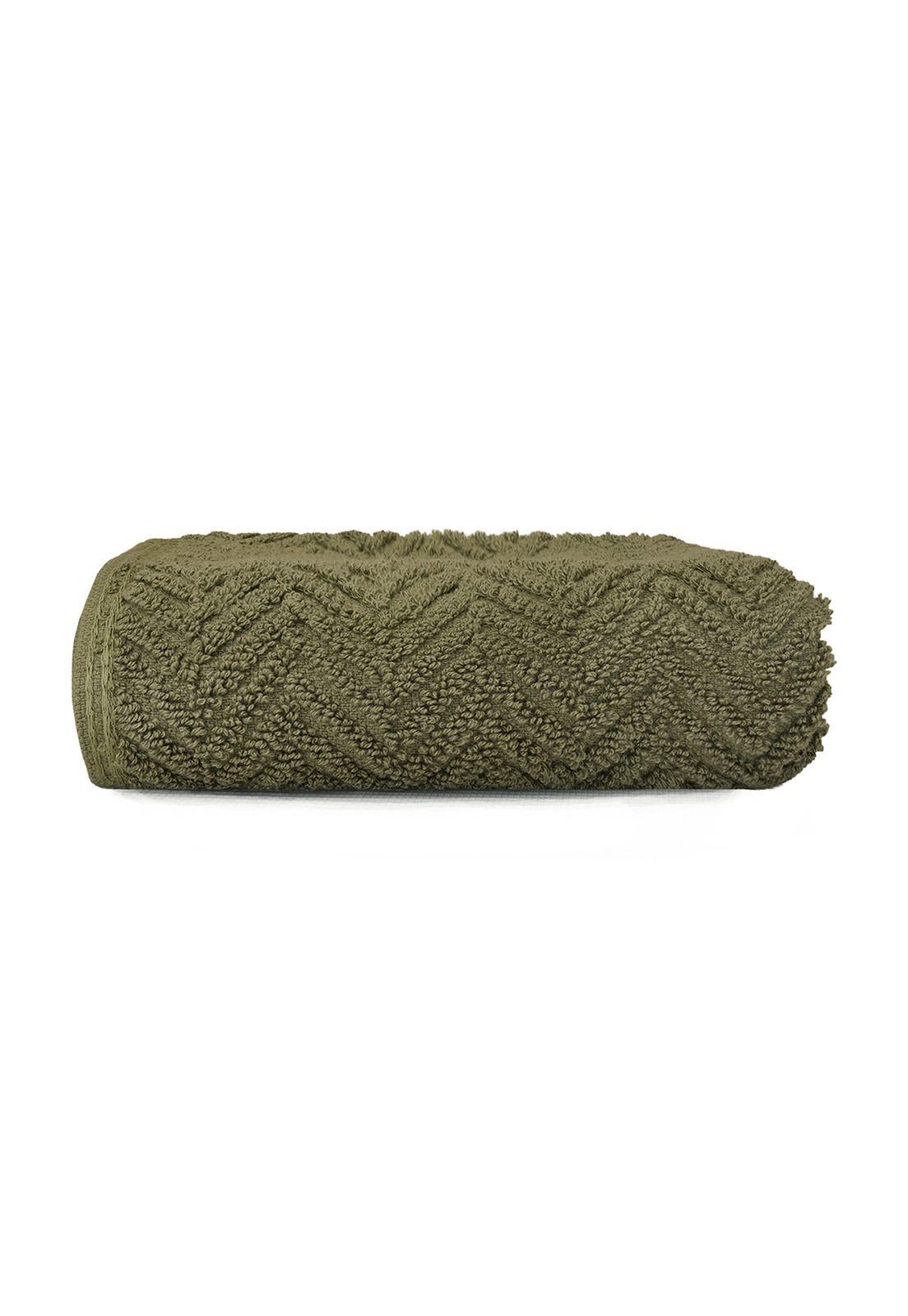 Toalla de cara VIS Nautica 100% algodón 30x50cm pieles sensibles verde-2