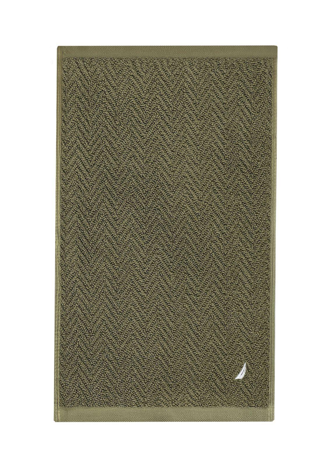 Toalla de cara VIS Nautica 100% algodón 30x50cm pieles sensibles verde-3