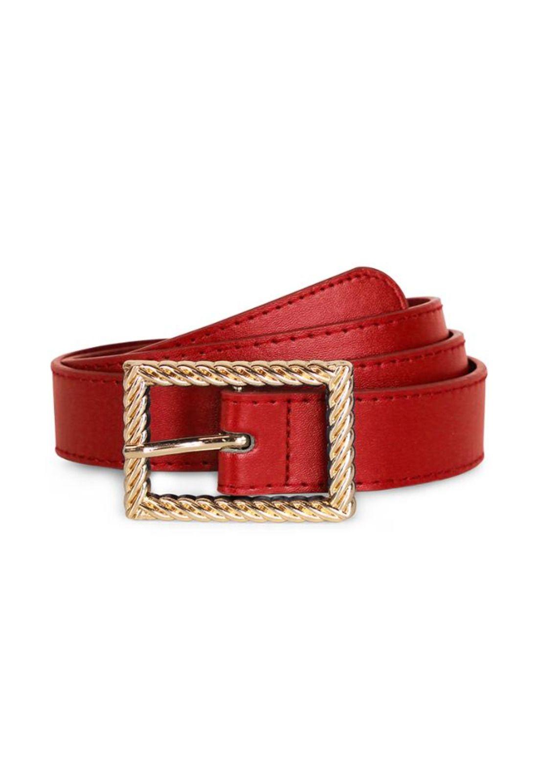 Cinturón mujer Lara rojo Carven-0