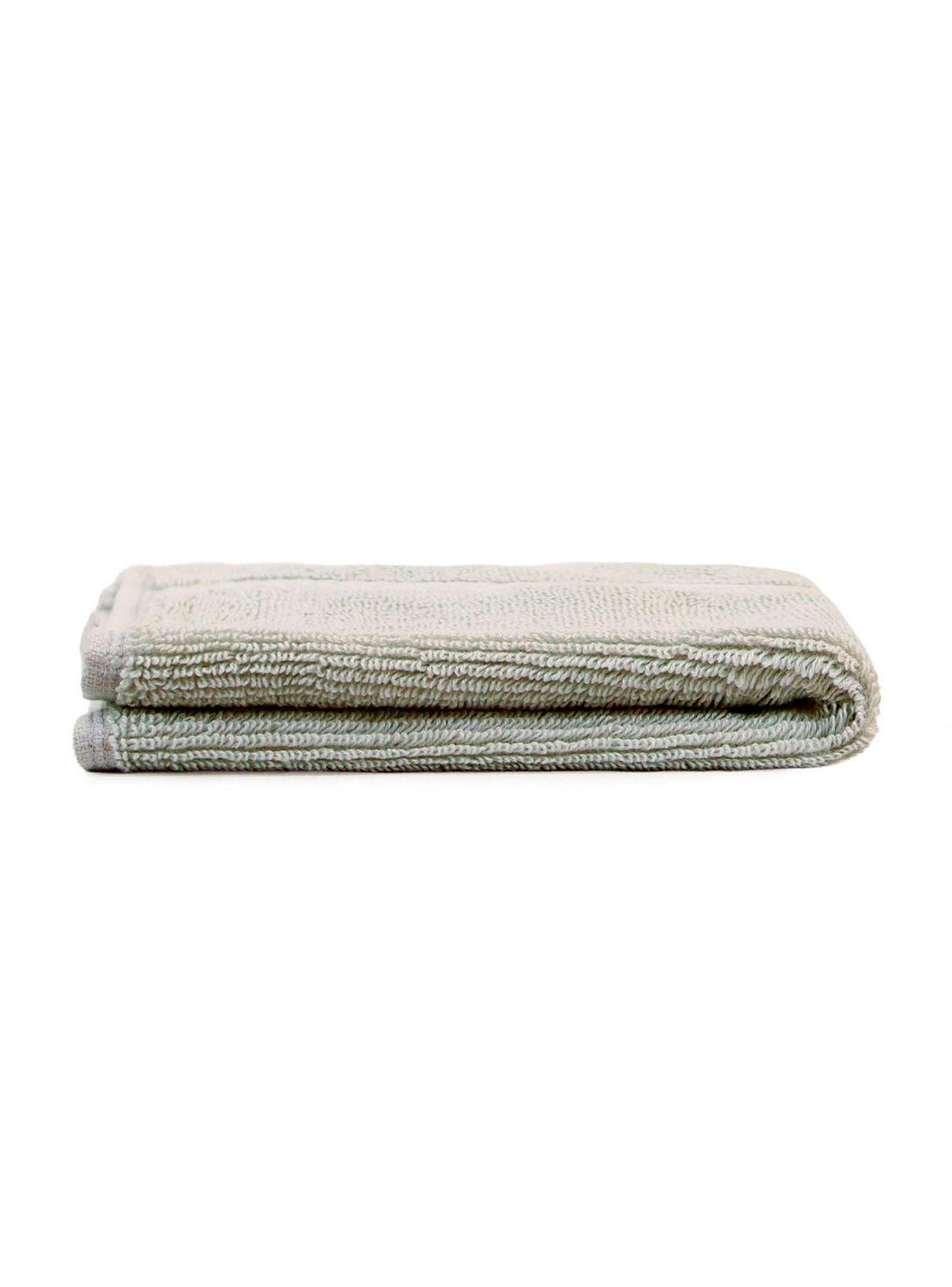 Toalla de cara SIGNATURE Nautica 100% algodón 33x33cm premium gris claro-2