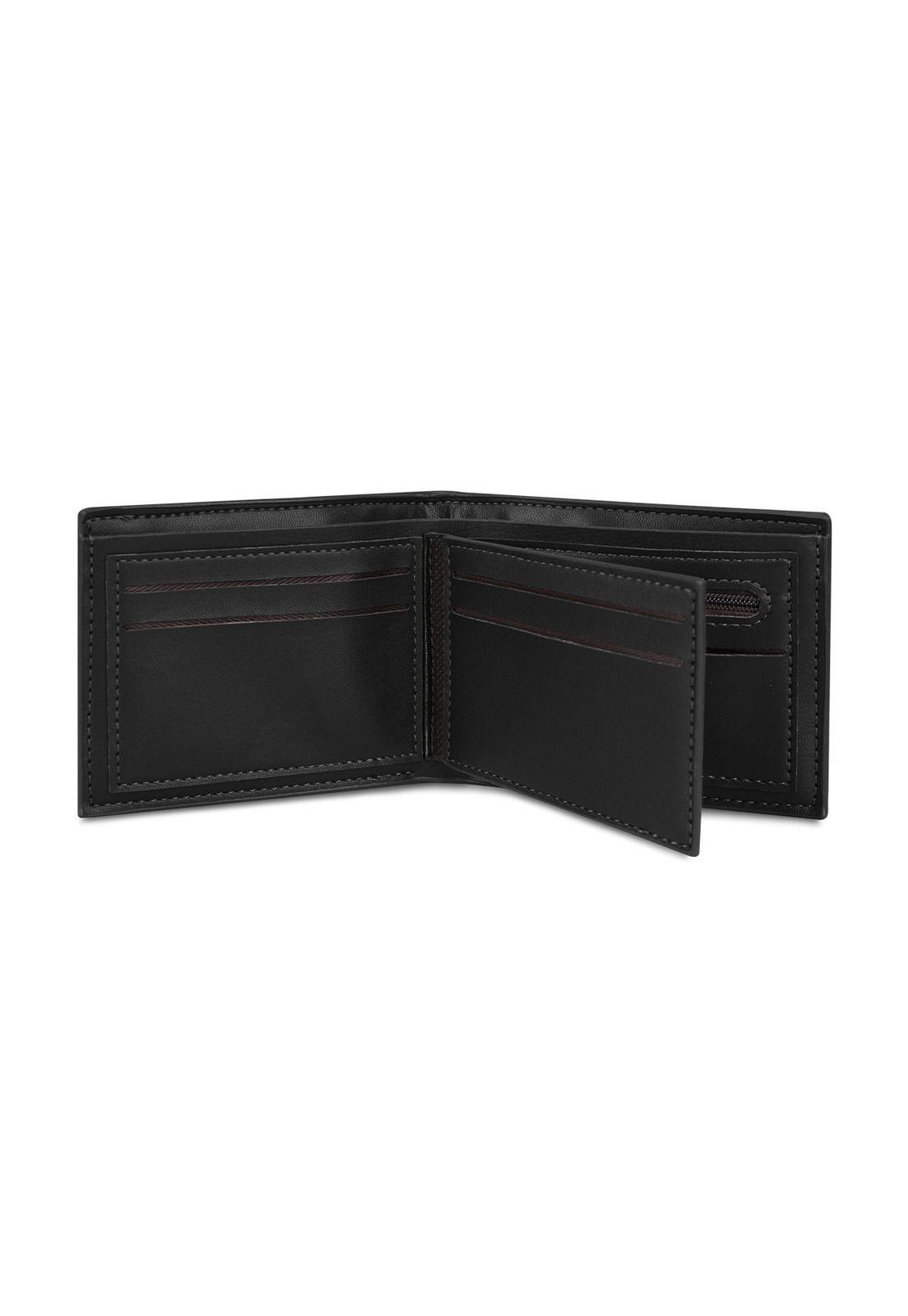Billetera hombre Lucca negra con monedero Carven Paris-5