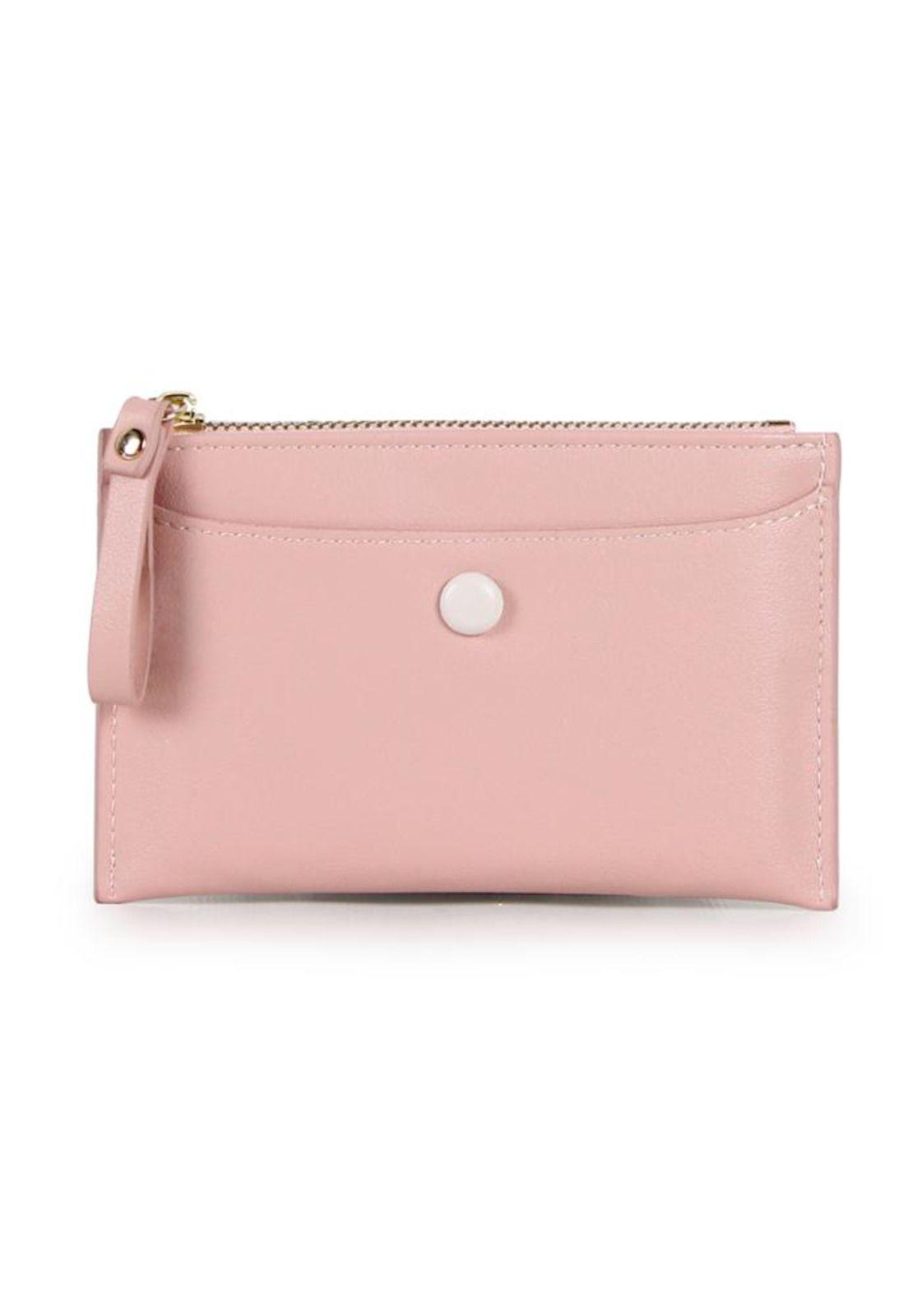 Tarjetero mujer Alanna rosa Carven-0